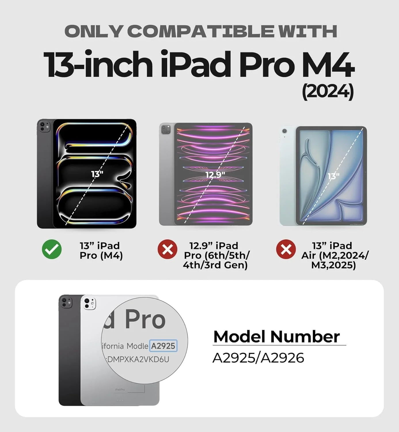 کاور محافظ شناور مغناطیسی باریک و قابل جابجایی Dexnor برای آیپد پرو ۱۳ اینچ M4 مدل ۲۰۲۴، با قابلیت تنظیم حالت عمودی/افقی، محافظت از صفحه نمایش، زوایای دید چندگانه، حالت خواب و بیدار شدن خودکار (مشکی) کاور محافظ شناور مغناطیسی باریک و قابل جابجایی Dexnor برای آیپد پرو ۱۳ اینچ M4 مدل ۲۰۲۴، با قابلیت تنظیم حالت عمودی/افقی، محافظت از صفحه نمایش، زوایای دید چندگانه، حالت خواب و بیدار شدن خودکار (مشکی)