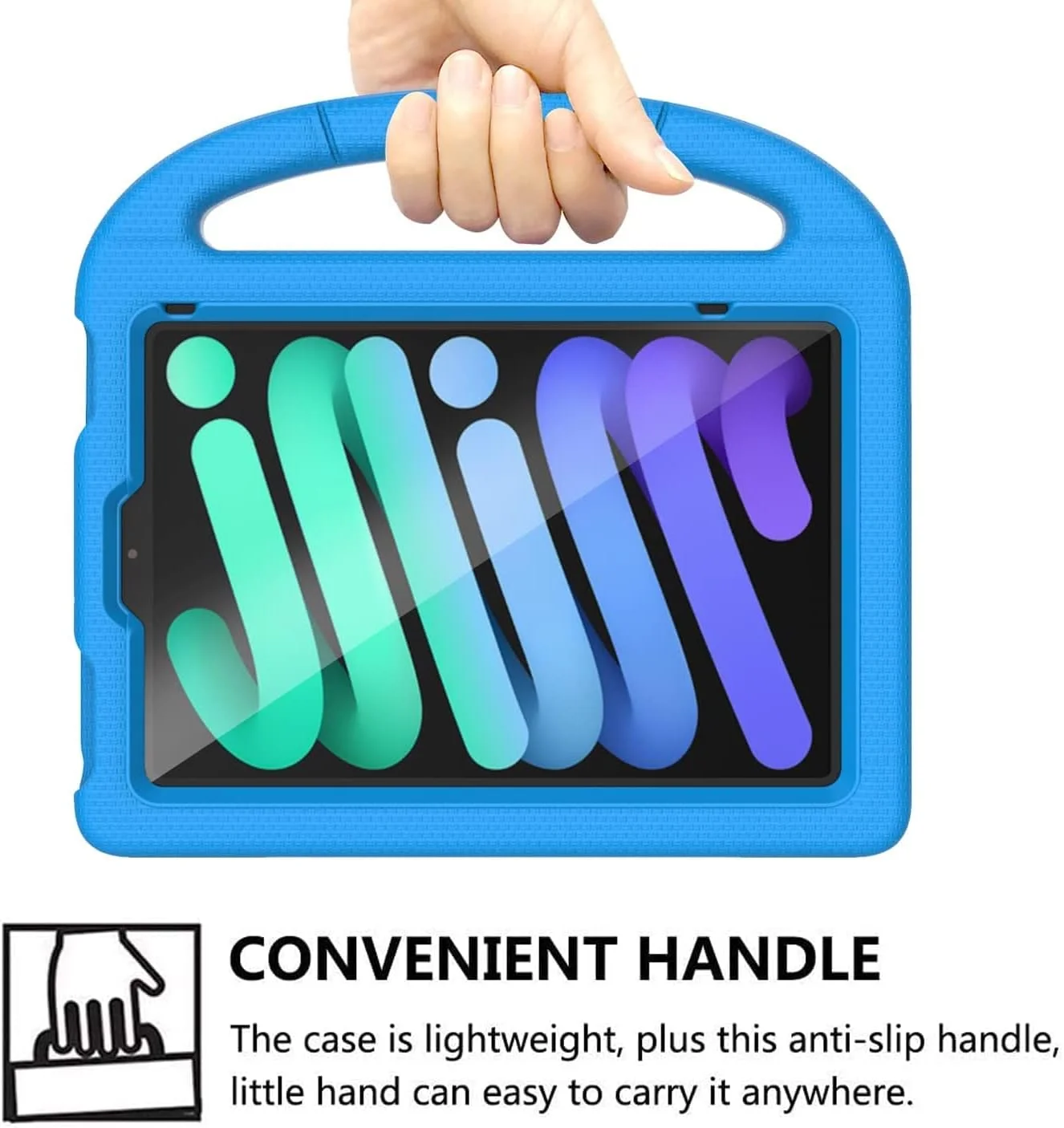 کیف تبلت آیپد مینی 6 مدل Kricsertg 2021 مناسب کودکان (نسل ششم)، کاور سبک و ضد ضربه کودکانه با محافظ صفحه نمایش داخلی و استند دسته دار برای آیپد مینی 6 نسل ششم 8.3 اینچی - آبی کیف تبلت آیپد مینی 6 مدل Kricsertg 2021 مناسب کودکان (نسل ششم)، کاور سبک و ضد ضربه کودکانه با محافظ صفحه نمایش داخلی و استند دسته دار برای آیپد مینی 6 نسل ششم 8.3 اینچی - آبی
