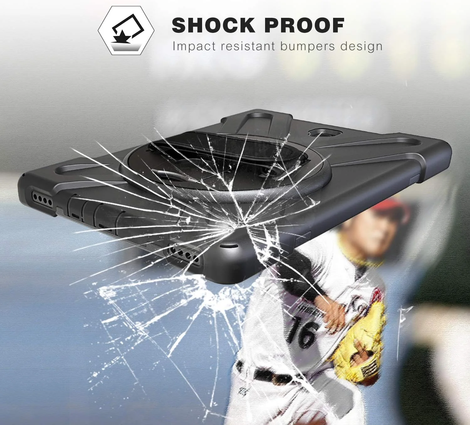 کیف محافظ تبلت سامسونگ گلکسی تب S4 10.5 اینچی BRAECN، مقاوم در برابر ضربه با پایه 360 درجه، بند دستی و بند شانه برای حمل، مناسب برای تبلت سامسونگ گلکسی تب S4 10.5 اینچ 2018 مدل SM-T830/T835/T837 (مشکی) کیف محافظ تبلت سامسونگ گلکسی تب S4 10.5 اینچی BRAECN، مقاوم در برابر ضربه با پایه 360 درجه، بند دستی و بند شانه برای حمل، مناسب برای تبلت سامسونگ گلکسی تب S4 10.5 اینچ 2018 مدل SM-T830/T835/T837 (مشکی)