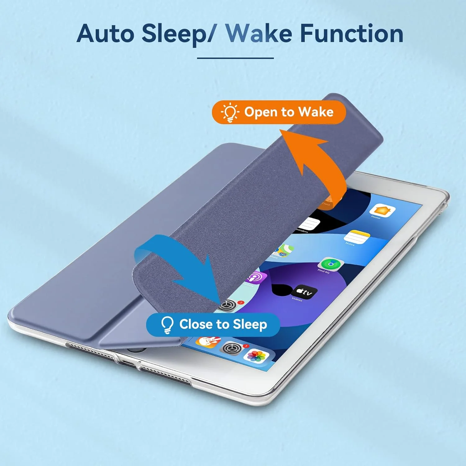 کاور 4UBonLife برای آیپد نسل 6 / نسل 5 اینچ 9.7 مدل 2018/2017، سازگار با آیپد ایر 2/1، کاور هوشمند باریک و سبک با روکش پشتی مات نیمه شفاف، خاکستری یاسی کاور 4UBonLife برای آیپد نسل 6 / نسل 5 اینچ 9.7 مدل 2018/2017، سازگار با آیپد ایر 2/1، کاور هوشمند باریک و سبک با روکش پشتی مات نیمه شفاف، خاکستری یاسی