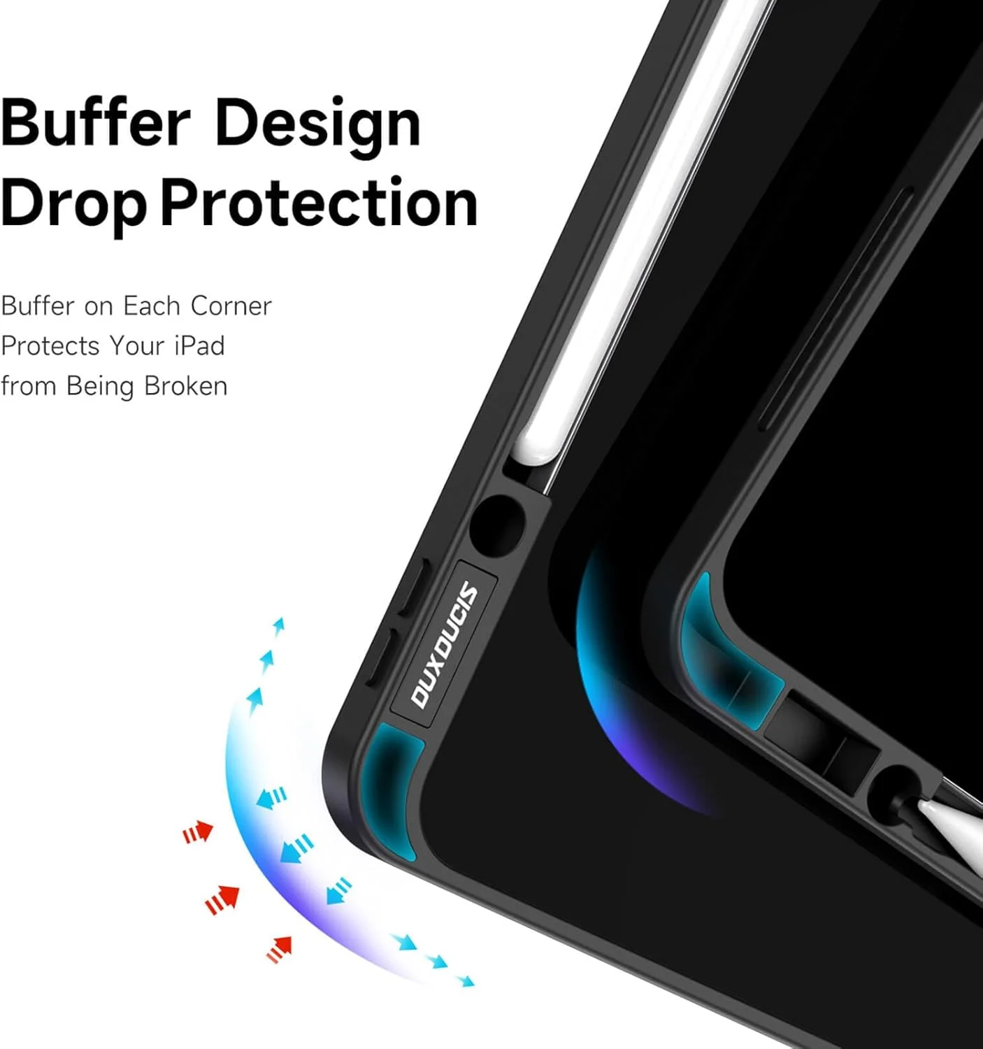 کاور سری Magi DUX DUCIS برای Apple iPad Air 13 (2024)/iPad Pro 12.9 (2020/2021/2022) – محافظ باریک با پایه تاشو V شکل و جای قلم، قابلیت Auto Sleep/Wake، ضد ضربه و ضد خش – مشکی کاور سری Magi DUX DUCIS برای Apple iPad Air 13 (2024)/iPad Pro 12.9 (2020/2021/2022) – محافظ باریک با پایه تاشو V شکل و جای قلم، قابلیت Auto Sleep/Wake، ضد ضربه و ضد خش – مشکی