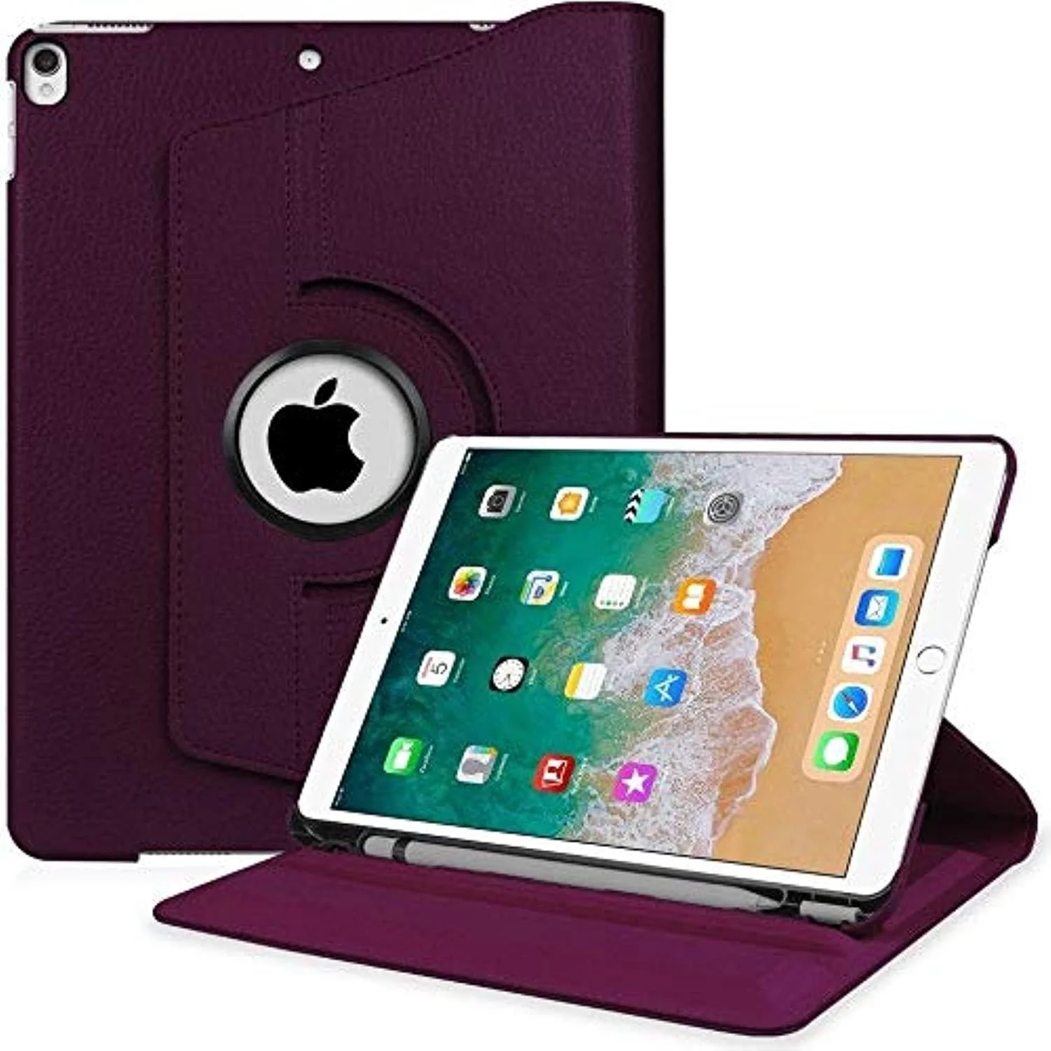 کاور محافظ آیپد پرو 10.5 اینچی، چرخش 360 درجه، استند تاشو، مناسب برای تبلت اپل آیپد پرو 10.5 اینچ مدل 2017 (آیپد پرو 10.5 بنفش) کاور محافظ آیپد پرو 10.5 اینچی، چرخش 360 درجه، استند تاشو، مناسب برای تبلت اپل آیپد پرو 10.5 اینچ مدل 2017 (آیپد پرو 10.5 بنفش)