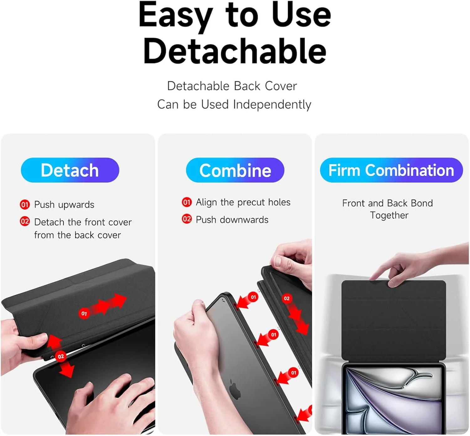 کاور سری Magi DUX DUCIS برای Apple iPad Air 13 (2024)/iPad Pro 12.9 (2020/2021/2022) – محافظ باریک با پایه تاشو V شکل و جای قلم، قابلیت Auto Sleep/Wake، ضد ضربه و ضد خش – مشکی کاور سری Magi DUX DUCIS برای Apple iPad Air 13 (2024)/iPad Pro 12.9 (2020/2021/2022) – محافظ باریک با پایه تاشو V شکل و جای قلم، قابلیت Auto Sleep/Wake، ضد ضربه و ضد خش – مشکی