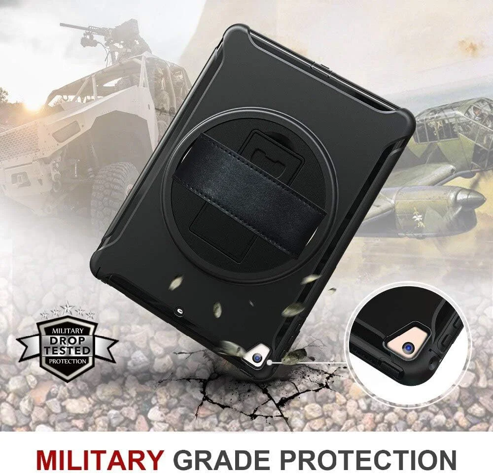 کاور مقاوم SwooK AWH برای Apple iPad Air 2 A1566 A1567، ضد ضربه، کاور مقاوم در برابر ضربه، کاور مقاوم iPad با پایه، کاور محافظ کامل بدنه برای کودکان، مشکی. کاور مقاوم SwooK AWH برای Apple iPad Air 2 A1566 A1567، ضد ضربه، کاور مقاوم در برابر ضربه، کاور مقاوم iPad با پایه، کاور محافظ کامل بدنه برای کودکان، مشکی.