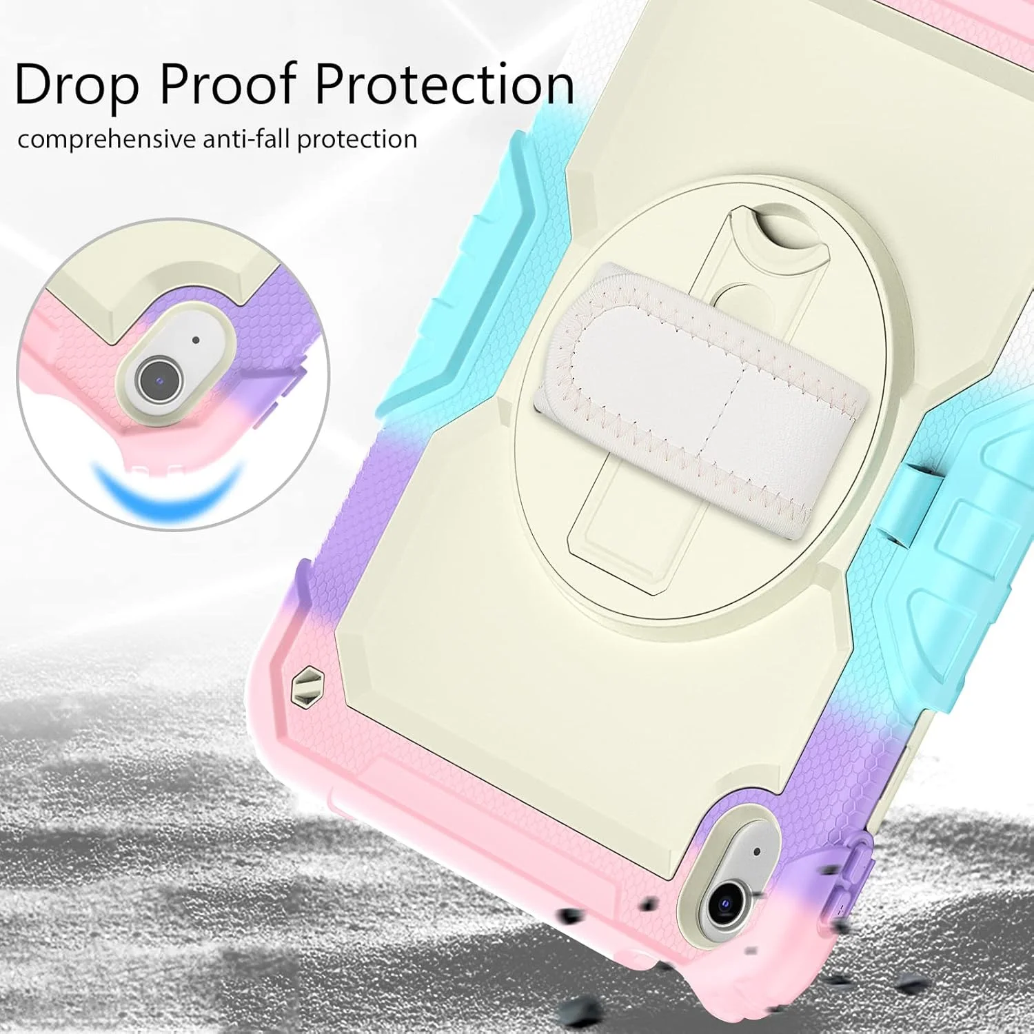 کاور آواکوت مناسب برای آیپد نسل 10 با صفحه نمایش 10.9 اینچ (مدل 2022)، کاور محافظتی و مقاوم مناسب کودکان به همراه جای قلم، محافظ صفحه نمایش، بند شانه، بند دستی و پایه نگهدارنده، برای آیپد نسل 10 اپل، صورتی رنگارنگ کاور آواکوت مناسب برای آیپد نسل 10 با صفحه نمایش 10.9 اینچ (مدل 2022)، کاور محافظتی و مقاوم مناسب کودکان به همراه جای قلم، محافظ صفحه نمایش، بند شانه، بند دستی و پایه نگهدارنده، برای آیپد نسل 10 اپل، صورتی رنگارنگ