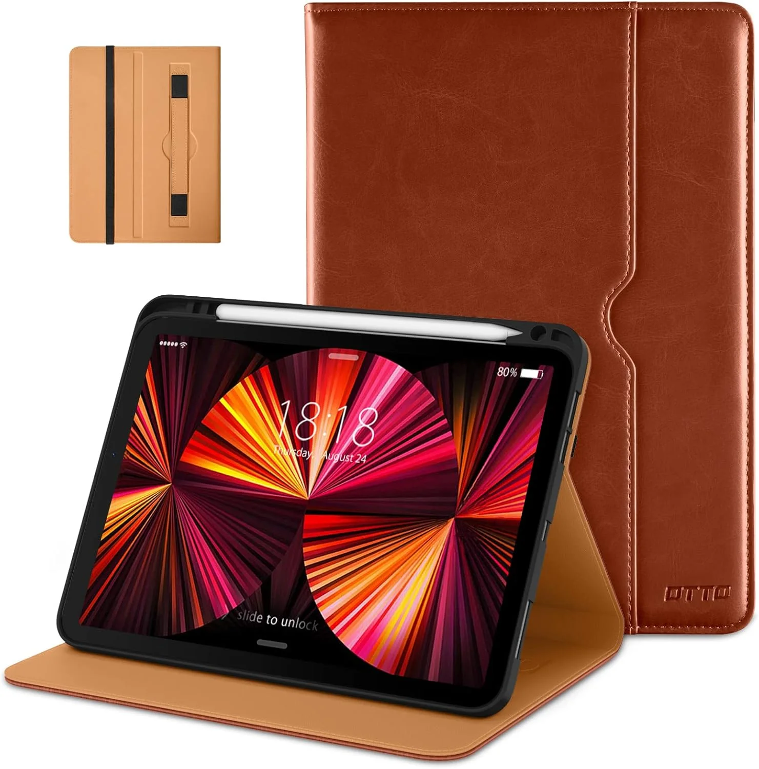 کاور DTTO برای آیپد پرو 11 اینچ نسل 4/3/2/1 سال 2022/2021/2020/2018، کاور استند فولیو چرمی PU با بند دستی، مناسب برای آیپد ایر 4/5 - بیدار/خواب خودکار، زوایای دید چندگانه، قهوه ای کاور DTTO برای آیپد پرو 11 اینچ نسل 4/3/2/1 سال 2022/2021/2020/2018، کاور استند فولیو چرمی PU با بند دستی، مناسب برای آیپد ایر 4/5 - بیدار/خواب خودکار، زوایای دید چندگانه، قهوه ای