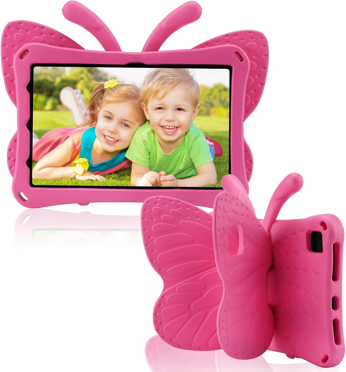 کیف تبلت آیپد مینی 6 5 FunnyWin طرح کودکانه، کیف آیپد مینی 6 8.3 طرح پروانه با پایه تاشو، بدنه کامل EVA سبک وزن، محافظت در برابر ضربه، مقاوم و ضد ضربه، کیف تبلت کودکانه آیپد مینی مناسب هدیه دخترانه (رنگ رز) کیف تبلت آیپد مینی 6 5 FunnyWin طرح کودکانه، کیف آیپد مینی 6 8.3 طرح پروانه با پایه تاشو، بدنه کامل EVA سبک وزن، محافظت در برابر ضربه، مقاوم و ضد ضربه، کیف تبلت کودکانه آیپد مینی مناسب هدیه دخترانه (رنگ رز)