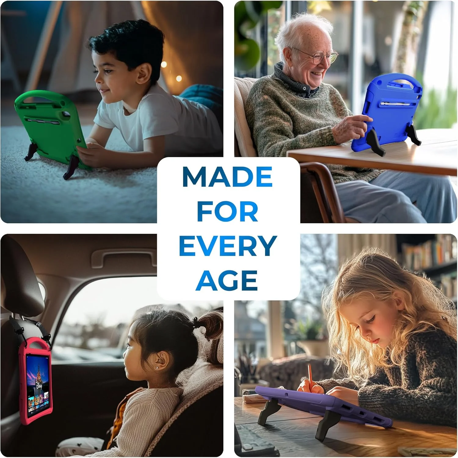 کیف فضایی Bam Bino مناسب آیپد نسل نهم کودکان، کیف آیپد نسل هشتم/هفتم/10.2 اینچی کودکان | کاور سبک وزن با محافظ صفحه نمایش، دسته، استند، بند شانه، نگهدارنده مداد (آبی کهکشانی) کیف فضایی Bam Bino مناسب آیپد نسل نهم کودکان، کیف آیپد نسل هشتم/هفتم/10.2 اینچی کودکان | کاور سبک وزن با محافظ صفحه نمایش، دسته، استند، بند شانه، نگهدارنده مداد (آبی کهکشانی)