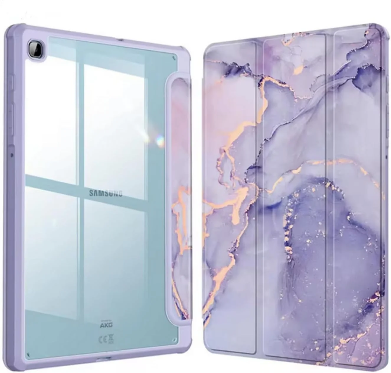 کیف محافظ تبلت سامسونگ گلکسی تب S6 Lite (مدل 2020/2022) 10.4 اینچ P610 P615 به همراه جای قلم، کاور سه تایی تاشو (طرح سنگ مرمر بنفش) کیف محافظ تبلت سامسونگ گلکسی تب S6 Lite (مدل 2020/2022) 10.4 اینچ P610 P615 به همراه جای قلم، کاور سه تایی تاشو (طرح سنگ مرمر بنفش)