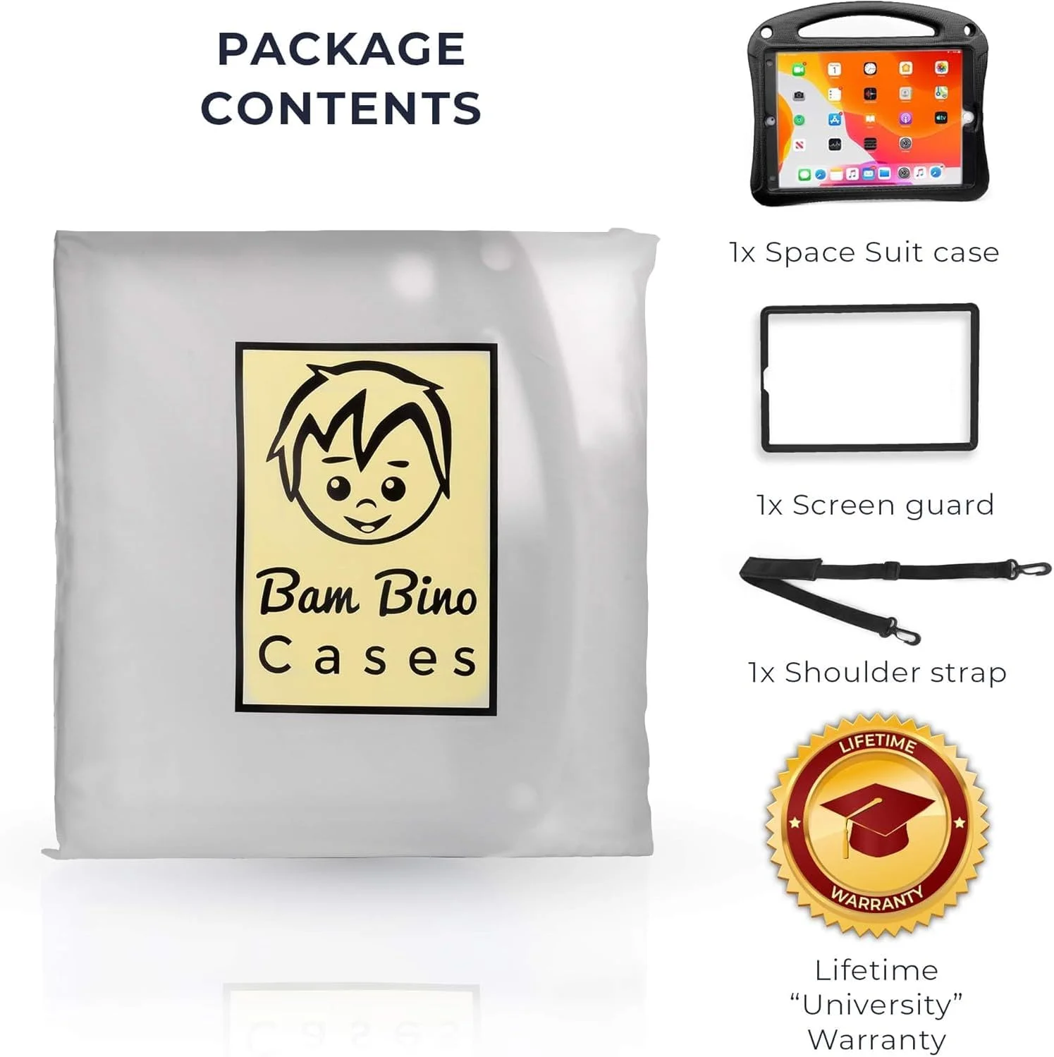 کیف فضایی Bam Bino مناسب آیپد نسل نهم کودکان، کیف آیپد نسل هشتم/هفتم/10.2 اینچی کودکان | کاور سبک وزن با محافظ صفحه نمایش، دسته، استند، بند شانه، نگهدارنده مداد (آبی کهکشانی) کیف فضایی Bam Bino مناسب آیپد نسل نهم کودکان، کیف آیپد نسل هشتم/هفتم/10.2 اینچی کودکان | کاور سبک وزن با محافظ صفحه نمایش، دسته، استند، بند شانه، نگهدارنده مداد (آبی کهکشانی)