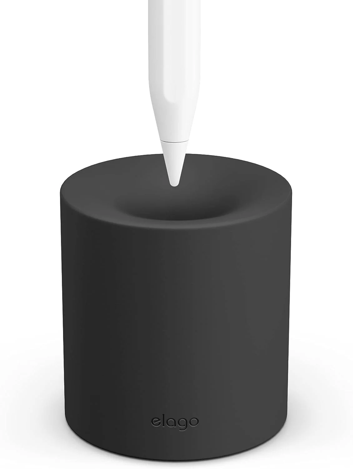 پایه سیلیکونی Elago سازگار با Apple Pencil (نسل 1 و 2)، Apple Pencil (USB-C) و هر قلم استایلوس تبلت با یا بدون قاب یا آستین، نگهدارنده بادوام - مشکی پایه سیلیکونی Elago سازگار با Apple Pencil (نسل 1 و 2)، Apple Pencil (USB-C) و هر قلم استایلوس تبلت با یا بدون قاب یا آستین، نگهدارنده بادوام - مشکی