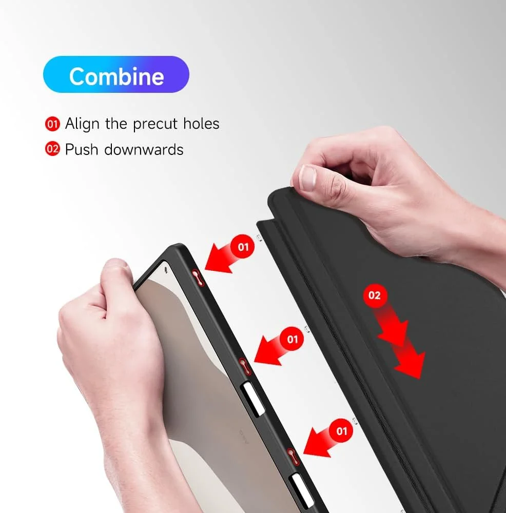 کاور پشتی شفاف Gruattreay سازگار با تبلت سامسونگ گلکسی تب S10 پلاس/تب S10+ 12.4 اینچ (2024)، کاور پشتی TPU نرم با قابلیت استند مغناطیسی هوشمند و عملکرد خواب و بیدار شدن خودکار (مشکی) کاور پشتی شفاف Gruattreay سازگار با تبلت سامسونگ گلکسی تب S10 پلاس/تب S10+ 12.4 اینچ (2024)، کاور پشتی TPU نرم با قابلیت استند مغناطیسی هوشمند و عملکرد خواب و بیدار شدن خودکار (مشکی)