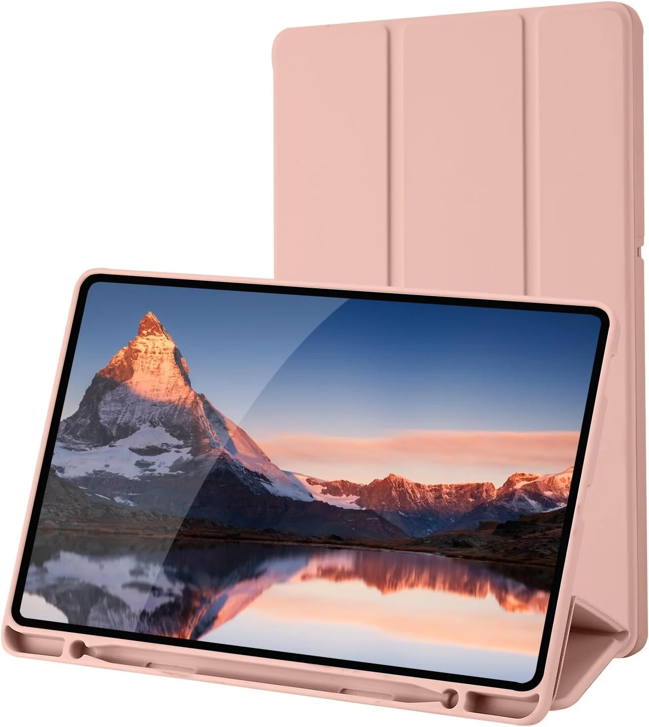 کاور پالکیتسی سازگار با تبلت سامسونگ گلکسی تب S6 لایت 10.4 اینچ مدل 2022/2020 SM-P610N/P615N به همراه جای قلم - فوق العاده باریک با کاور چرمی PU سبک وزن (رزگلد) کاور پالکیتسی سازگار با تبلت سامسونگ گلکسی تب S6 لایت 10.4 اینچ مدل 2022/2020 SM-P610N/P615N به همراه جای قلم - فوق العاده باریک با کاور چرمی PU سبک وزن (رزگلد)