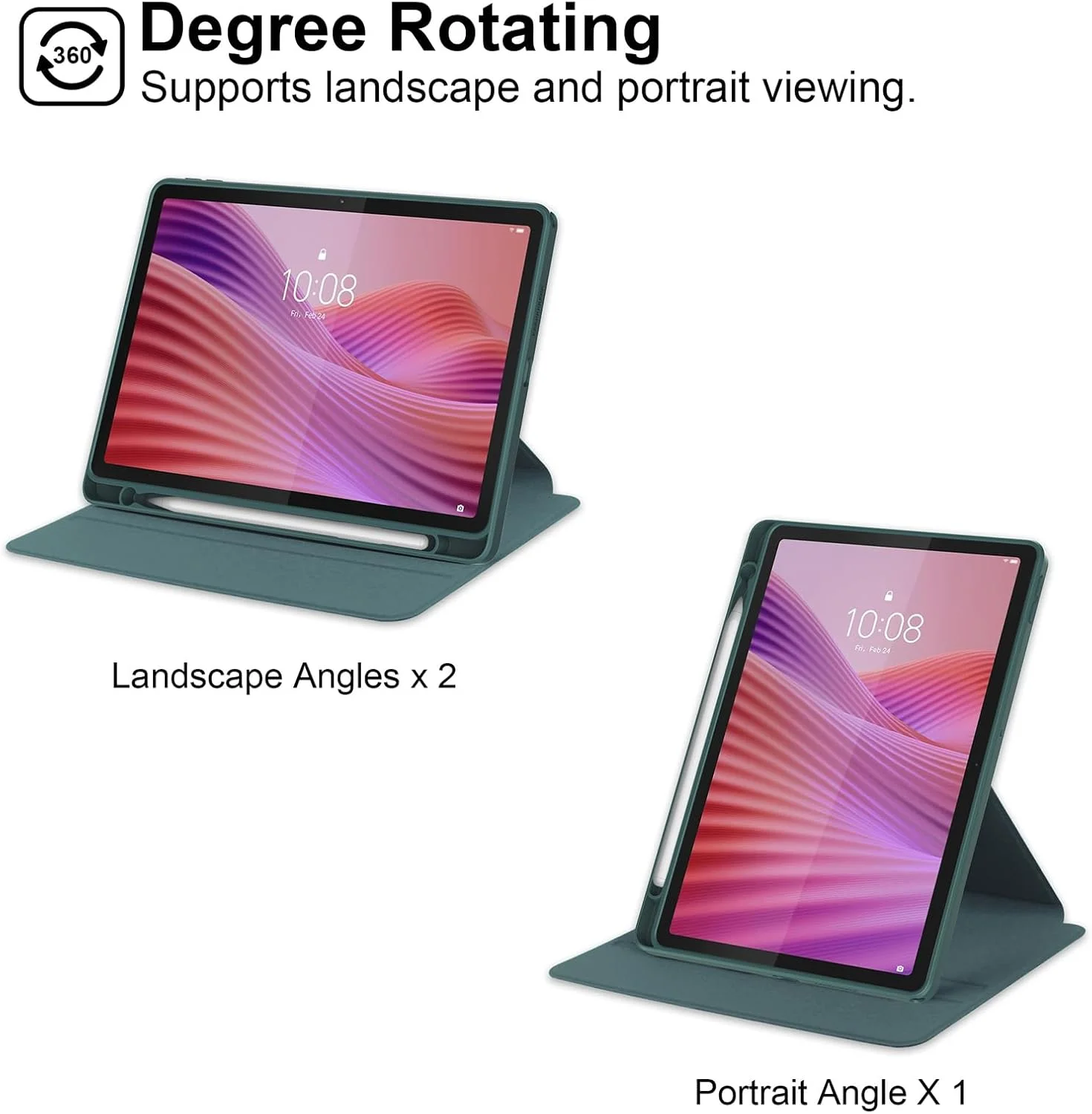 A-BEAUTY Rotating Case Compatible with Samsung Galaxy Tab S8 Plus 2022 / S7 FE 2021 / S7 Plus 2020 12.4-Inch with S Pen Holder, Cover Clear Back, Auto Wake/Sleep, Dark Green A-BEAUTY Rotating Case Compatible with Samsung Galaxy Tab S8 Plus 2022 / S7 FE 2021 / S7 Plus 2020 12.4-Inch with S Pen Holder, Cover Clear Back, Auto Wake/Sleep, Dark Green