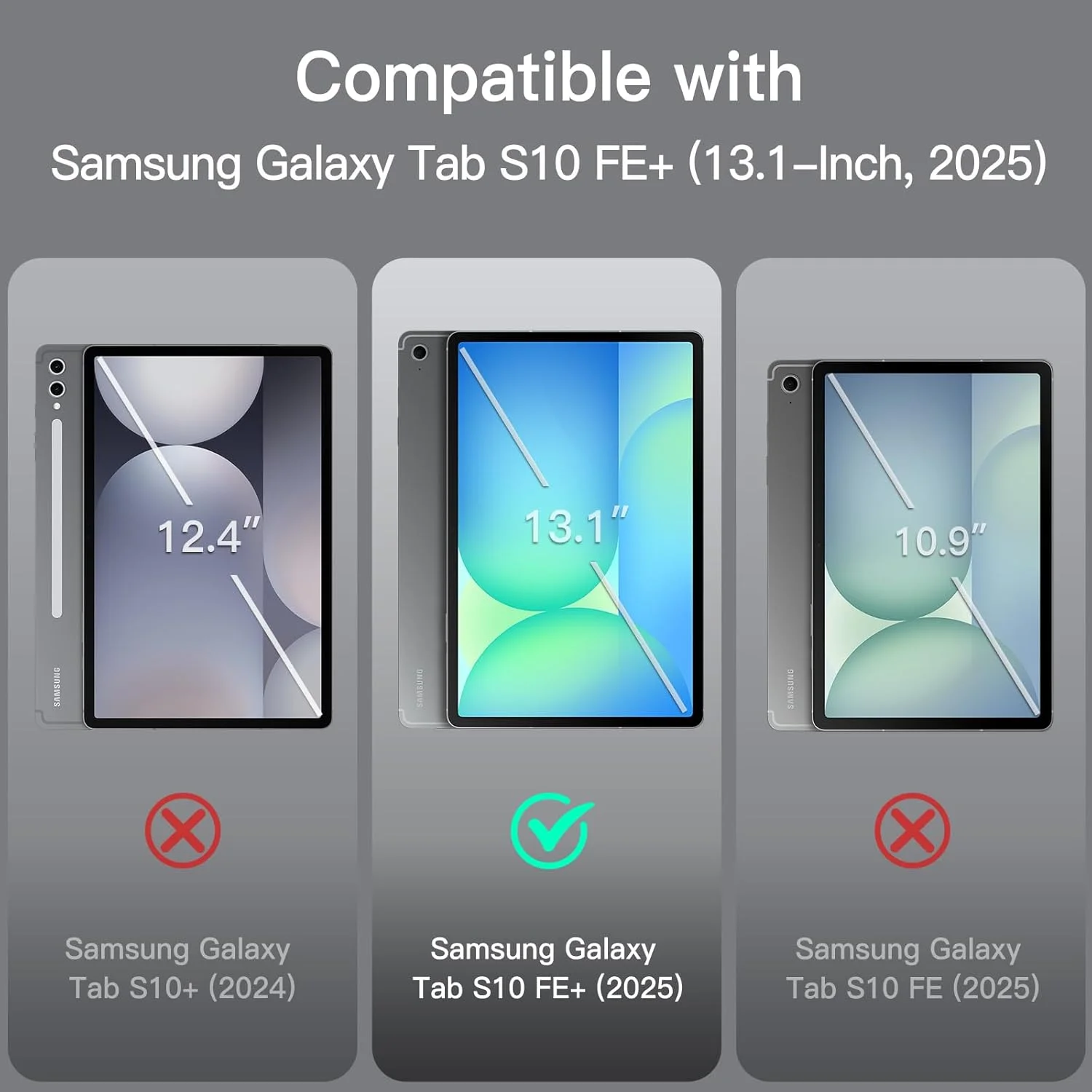 کاور JETech برای تبلت سامسونگ گلکسی تب S10 FE پلاس/S10 FE+ سایز 13.1 اینچ به همراه جای قلم S Pen، کاور محافظ تبلت باریک با قابلیت استند و زاویه دید چندگانه (مشکی) کاور JETech برای تبلت سامسونگ گلکسی تب S10 FE پلاس/S10 FE+ سایز 13.1 اینچ به همراه جای قلم S Pen، کاور محافظ تبلت باریک با قابلیت استند و زاویه دید چندگانه (مشکی)