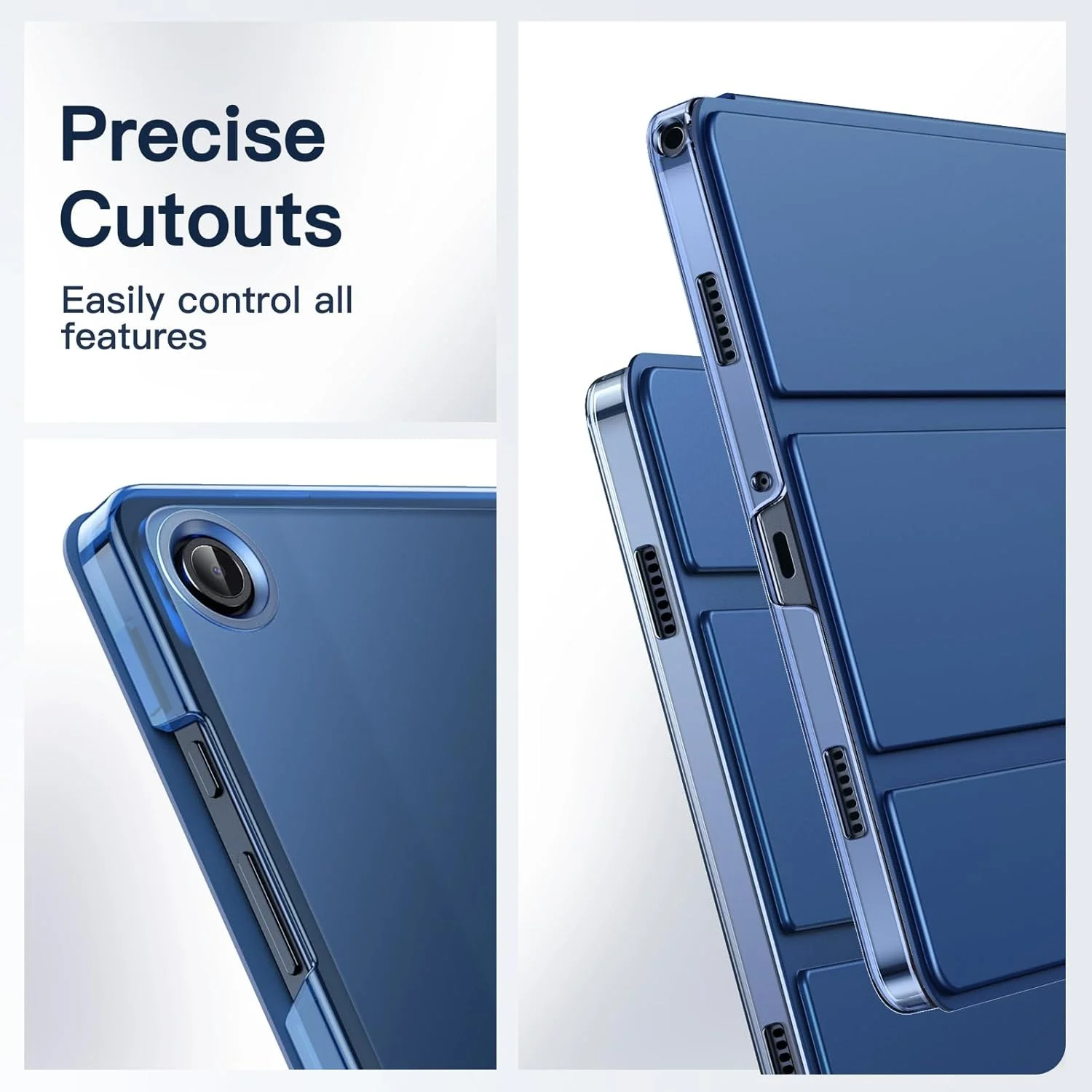 کاور تبلت سامسونگ گلکسی تب A9+ / A9 پلاس 11 اینچی 2023 مارک JETech، محافظ باریک و شفاف با قابلیت تاشوندگی و استند، دارای عملکرد بیدار شدن/به خواب رفتن خودکار (آبی تیره) کاور تبلت سامسونگ گلکسی تب A9+ / A9 پلاس 11 اینچی 2023 مارک JETech، محافظ باریک و شفاف با قابلیت تاشوندگی و استند، دارای عملکرد بیدار شدن/به خواب رفتن خودکار (آبی تیره)