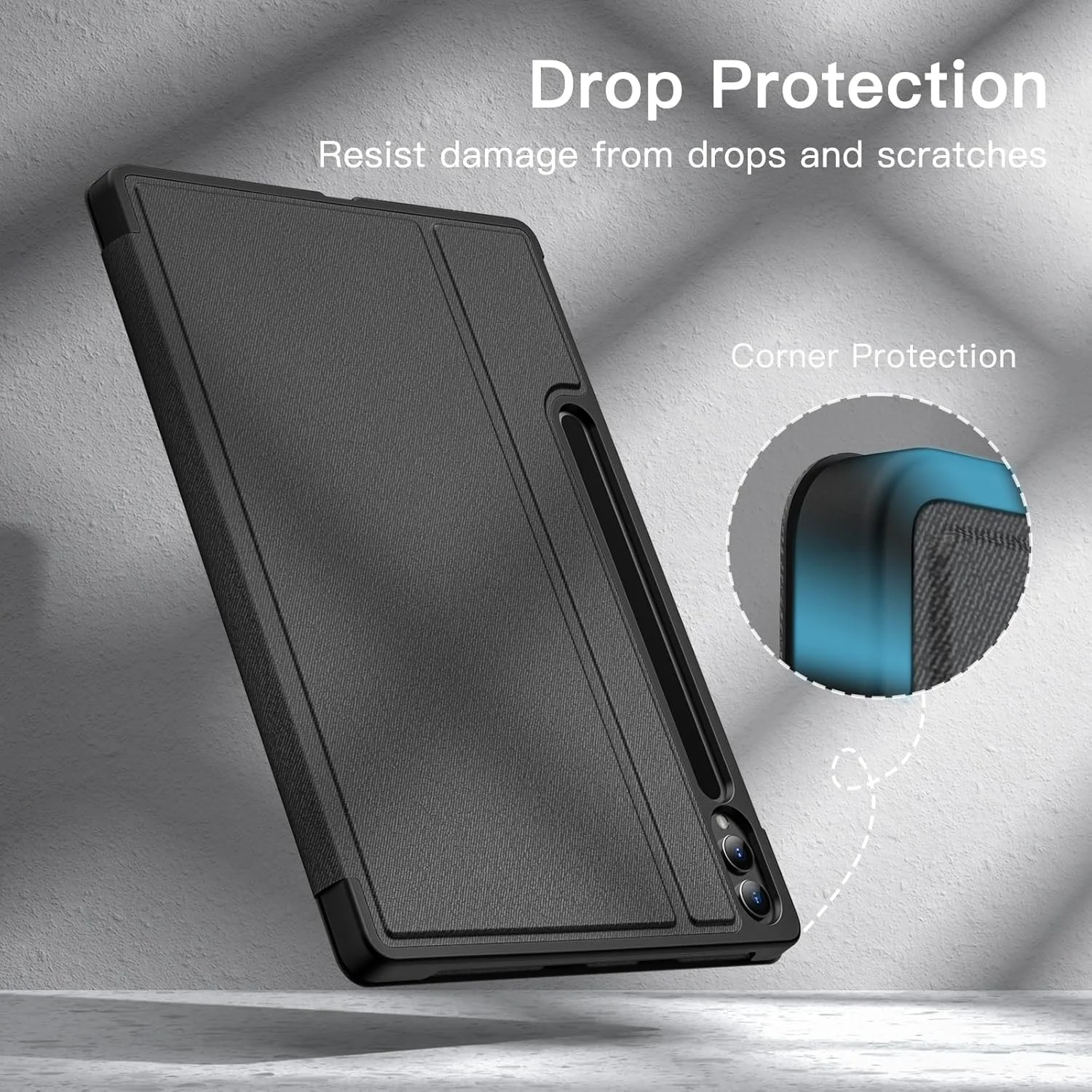 کاور JETech برای تبلت سامسونگ گلکسی تب S10 پلاس/تب S9 پلاس 12.4 اینچی با جای قلم S Pen، کاور محافظ تبلت باریک با قابلیت استند چند زاویه ای (مشکی گرافیتی) کاور JETech برای تبلت سامسونگ گلکسی تب S10 پلاس/تب S9 پلاس 12.4 اینچی با جای قلم S Pen، کاور محافظ تبلت باریک با قابلیت استند چند زاویه ای (مشکی گرافیتی)