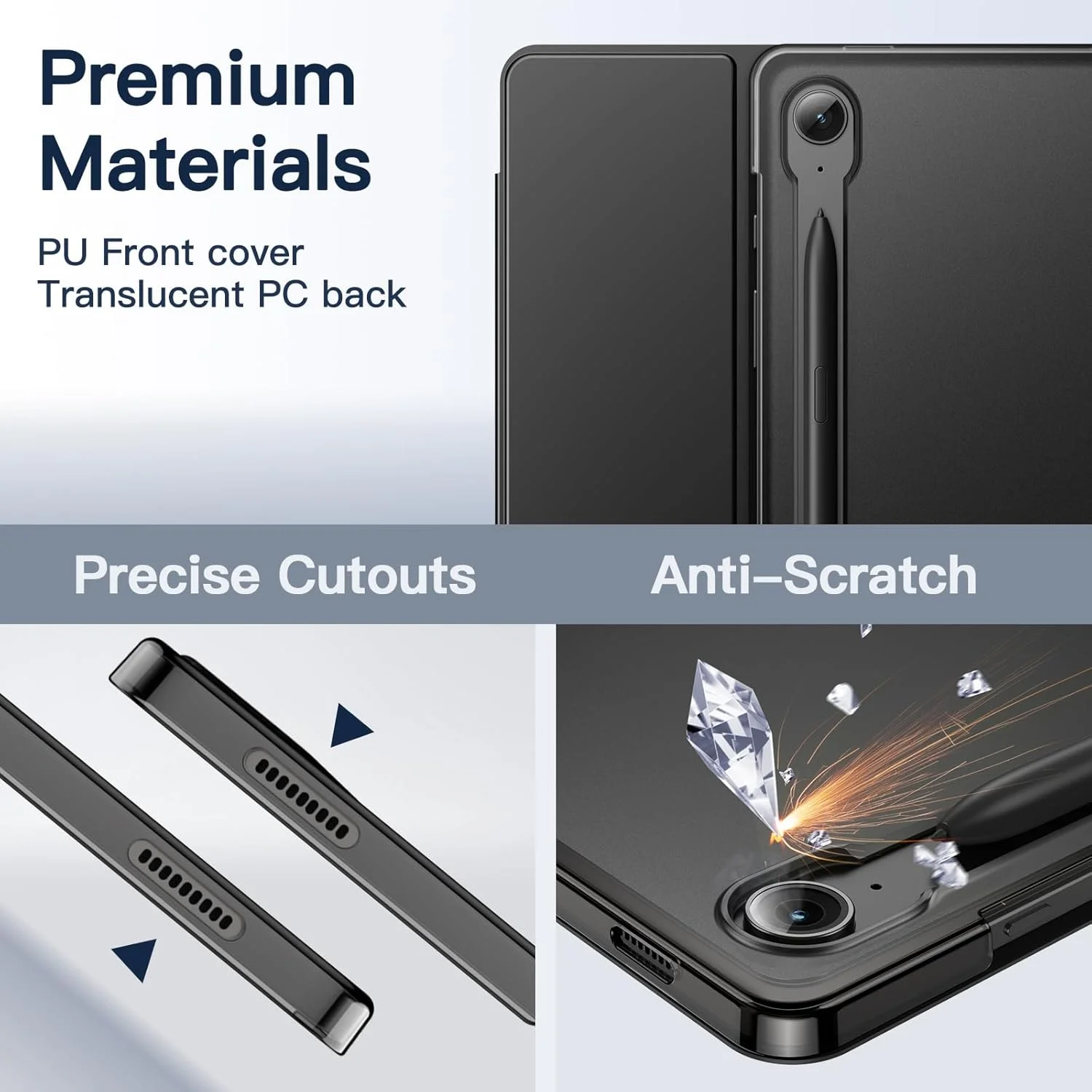 کاور تبلت JETech برای سامسونگ گلکسی تب S10 Lite / S10 FE / S9 FE با صفحه نمایش 10.9 اینچی، محافظ باریک و شفاف با قابلیت تاشوندگی سه حالته، پشتیبانی از شارژ قلم S Pen و قابلیت بیدار شدن/به خواب رفتن خودکار (مشکی) کاور تبلت JETech برای سامسونگ گلکسی تب S10 Lite / S10 FE / S9 FE با صفحه نمایش 10.9 اینچی، محافظ باریک و شفاف با قابلیت تاشوندگی سه حالته، پشتیبانی از شارژ قلم S Pen و قابلیت بیدار شدن/به خواب رفتن خودکار (مشکی)