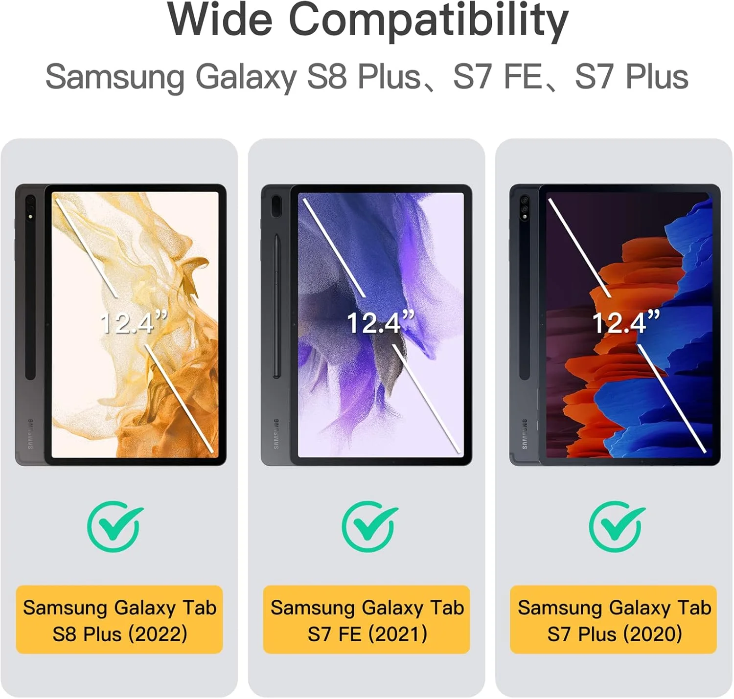 کاور تبلت JETech مناسب برای تبلت سامسونگ گلکسی تب S8 پلاس 2022 / S7 FE 2021 / S7 پلاس 2020 سایز 12.4 اینچ به همراه جای قلم S Pen، کاور محافظ باریک تبلت با قابلیت استند و زاویه دید چندگانه (مشکی) کاور تبلت JETech مناسب برای تبلت سامسونگ گلکسی تب S8 پلاس 2022 / S7 FE 2021 / S7 پلاس 2020 سایز 12.4 اینچ به همراه جای قلم S Pen، کاور محافظ باریک تبلت با قابلیت استند و زاویه دید چندگانه (مشکی)