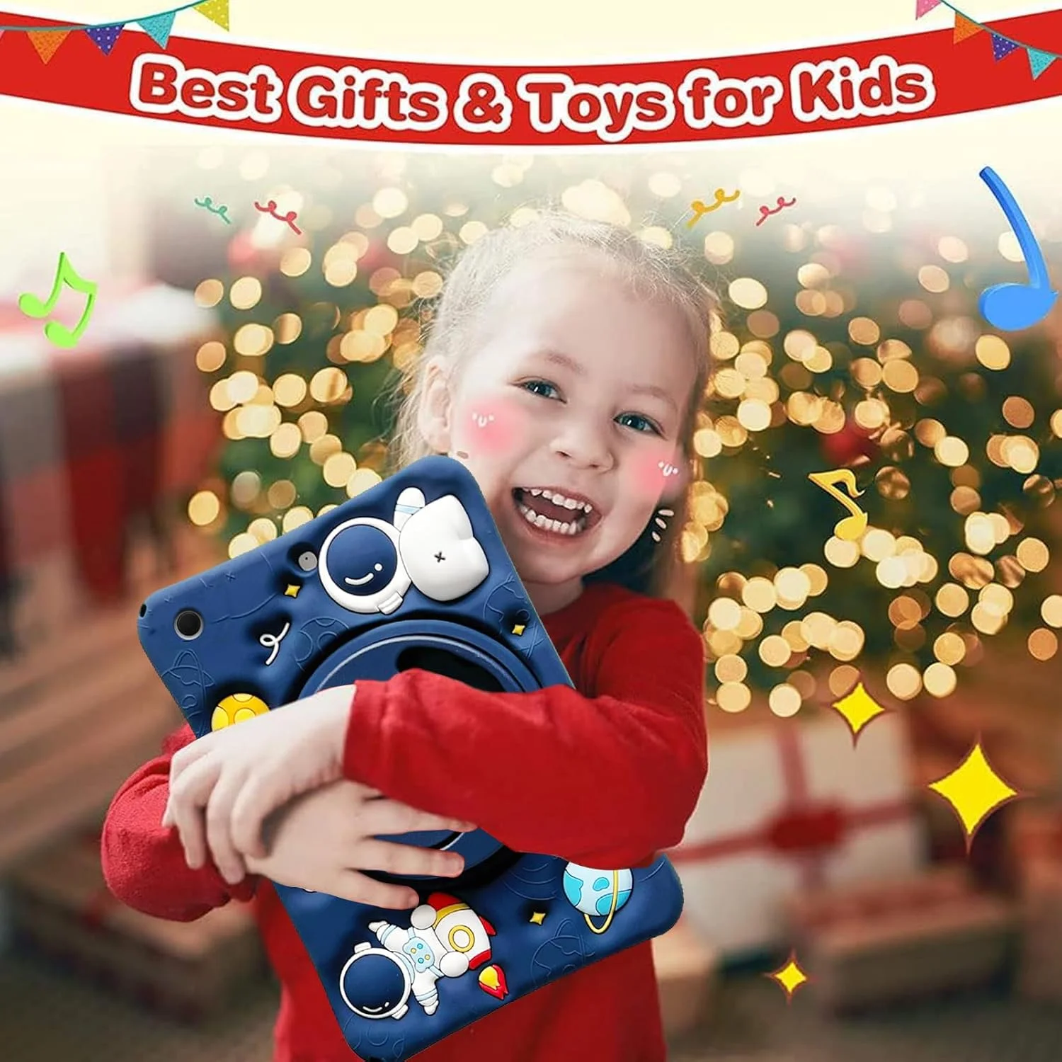 کیف محافظ کودکانه A-BEAUTY سازگار با تبلت سامسونگ گلکسی تب A9 پلاس 11 اینچ 2023 (SM-X210/X216/X218)، کاور فضانورد سه بعدی زیبا با پایه چرخشی 360 درجه و بند شانه کیف محافظ کودکانه A-BEAUTY سازگار با تبلت سامسونگ گلکسی تب A9 پلاس 11 اینچ 2023 (SM-X210/X216/X218)، کاور فضانورد سه بعدی زیبا با پایه چرخشی 360 درجه و بند شانه