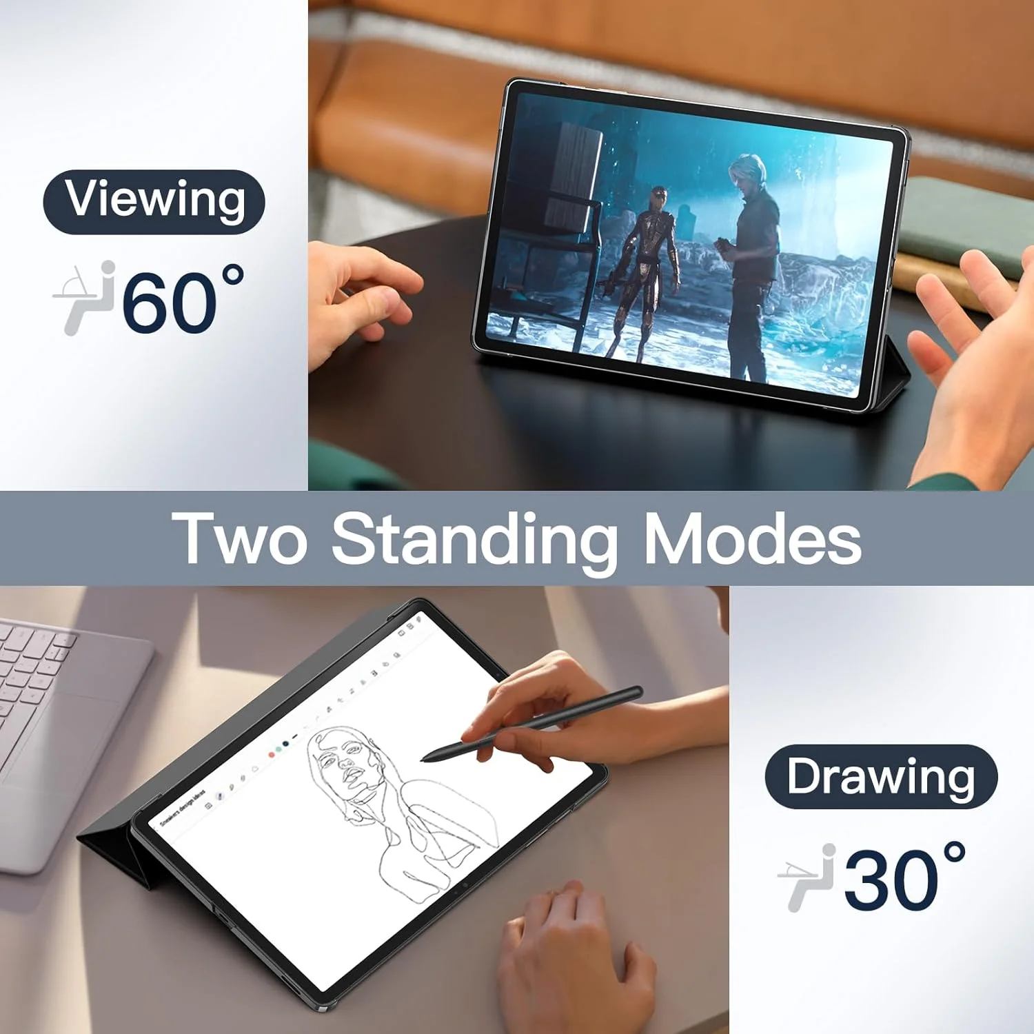 کاور تبلت JETech برای سامسونگ گلکسی تب S10 Lite / S10 FE / S9 FE با صفحه نمایش 10.9 اینچی، محافظ باریک و شفاف با قابلیت تاشوندگی سه حالته، پشتیبانی از شارژ قلم S Pen و قابلیت بیدار شدن/به خواب رفتن خودکار (مشکی) کاور تبلت JETech برای سامسونگ گلکسی تب S10 Lite / S10 FE / S9 FE با صفحه نمایش 10.9 اینچی، محافظ باریک و شفاف با قابلیت تاشوندگی سه حالته، پشتیبانی از شارژ قلم S Pen و قابلیت بیدار شدن/به خواب رفتن خودکار (مشکی)