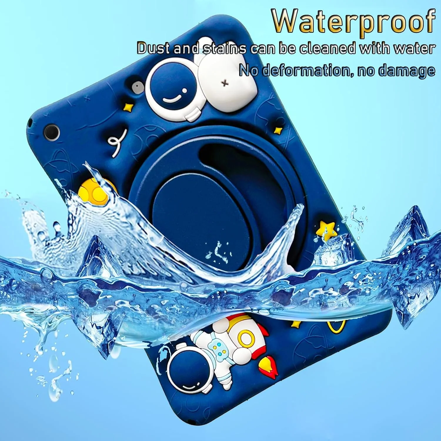 کیف محافظ کودکانه A-BEAUTY سازگار با تبلت سامسونگ گلکسی تب A9 پلاس 11 اینچ 2023 (SM-X210/X216/X218)، کاور فضانورد سه بعدی زیبا با پایه چرخشی 360 درجه و بند شانه کیف محافظ کودکانه A-BEAUTY سازگار با تبلت سامسونگ گلکسی تب A9 پلاس 11 اینچ 2023 (SM-X210/X216/X218)، کاور فضانورد سه بعدی زیبا با پایه چرخشی 360 درجه و بند شانه