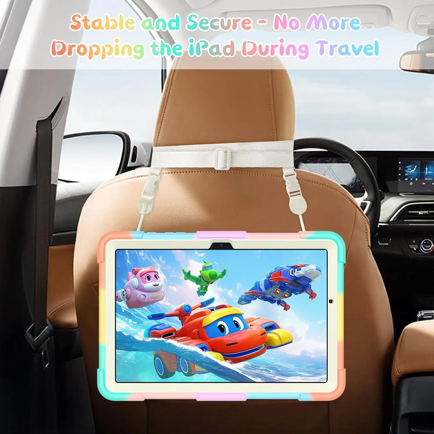 کیف هوگنل مناسب برای تبلت سامسونگ گلکسی تب A9+/A9 پلاس 11 اینچ 2023، کاور محافظ تبلت گلکسی تب A9+ مناسب کودکان دخترانه به همراه بند شانه، پایه پروانهای، محافظ سنگین ضد ضربه - رنگارنگ کیف هوگنل مناسب برای تبلت سامسونگ گلکسی تب A9+/A9 پلاس 11 اینچ 2023، کاور محافظ تبلت گلکسی تب A9+ مناسب کودکان دخترانه به همراه بند شانه، پایه پروانهای، محافظ سنگین ضد ضربه - رنگارنگ