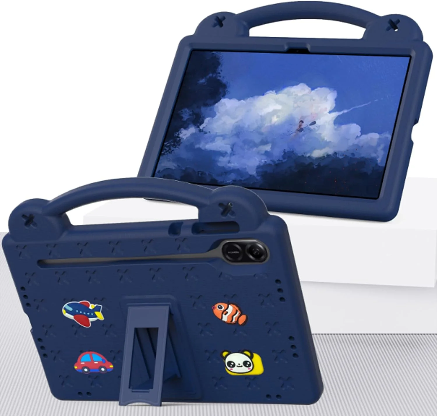 کیف تبلت کودکانه Lukione سازگار با Honor Pad x8a 11 اینچ 2024، کاور محافظ سبک و ضد ضربه با پایه دسته دار، طراحی زیبا و DIY، بند شانه ای، کیف مناسب کودکان برای x8a 11 اینچ (آبی) کیف تبلت کودکانه Lukione سازگار با Honor Pad x8a 11 اینچ 2024، کاور محافظ سبک و ضد ضربه با پایه دسته دار، طراحی زیبا و DIY، بند شانه ای، کیف مناسب کودکان برای x8a 11 اینچ (آبی)