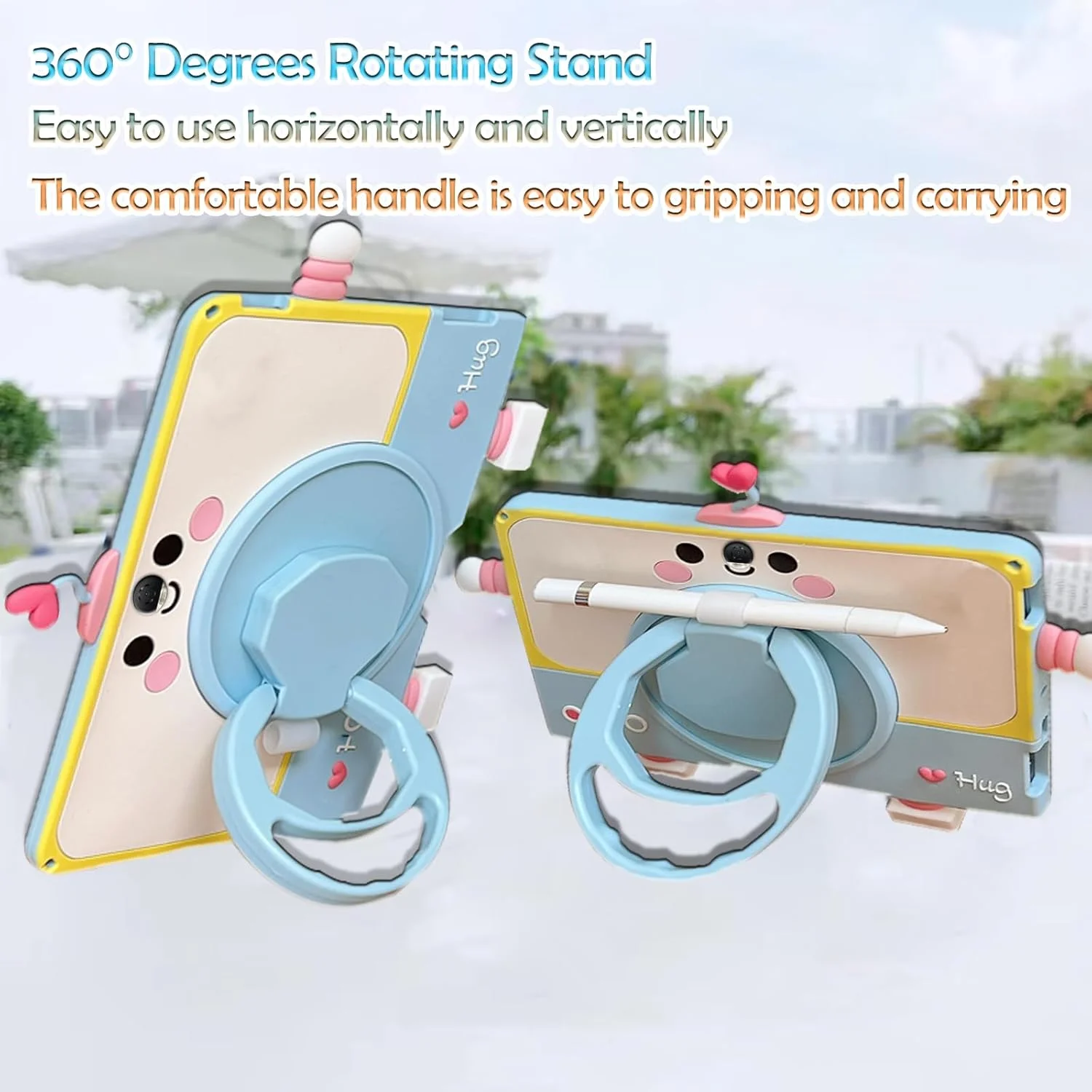 کیف محافظ تبلت A-BEAUTY سازگار با تبلت Honor Pad 9 12.1 اینچ 2023، کیف کودکانه با جای قلم، پایه چرخشی 360 درجه و بند شانه کیف محافظ تبلت A-BEAUTY سازگار با تبلت Honor Pad 9 12.1 اینچ 2023، کیف کودکانه با جای قلم، پایه چرخشی 360 درجه و بند شانه