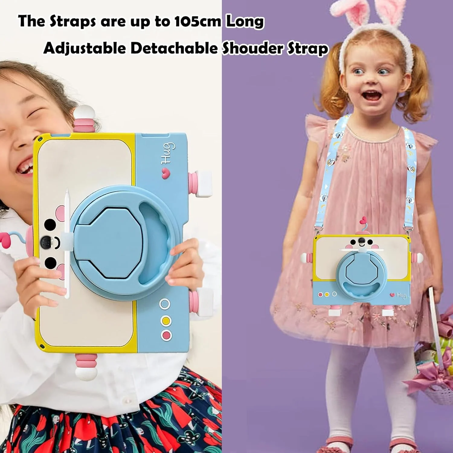 کیف محافظ تبلت A-BEAUTY سازگار با تبلت Honor Pad 9 12.1 اینچ 2023، کیف کودکانه با جای قلم، پایه چرخشی 360 درجه و بند شانه کیف محافظ تبلت A-BEAUTY سازگار با تبلت Honor Pad 9 12.1 اینچ 2023، کیف کودکانه با جای قلم، پایه چرخشی 360 درجه و بند شانه