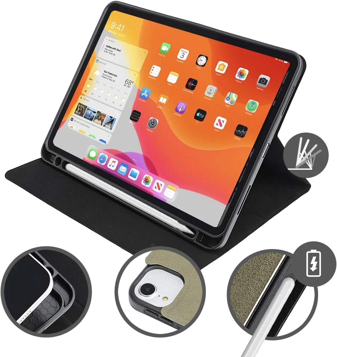 کاور محافظ تبلت توکانو Premio مناسب برای آیپد ایر 10.9 اینچ (2020) و آیپد پرو 11 اینچ (2021) رنگ سبز ارتشی | کاور آیپد با روکش چرم PU به همراه جایگاه قلم اپل و عملکرد روشن/خاموش - IPD109PRE-VM کاور محافظ تبلت توکانو Premio مناسب برای آیپد ایر 10.9 اینچ (2020) و آیپد پرو 11 اینچ (2021) رنگ سبز ارتشی | کاور آیپد با روکش چرم PU به همراه جایگاه قلم اپل و عملکرد روشن/خاموش - IPD109PRE-VM