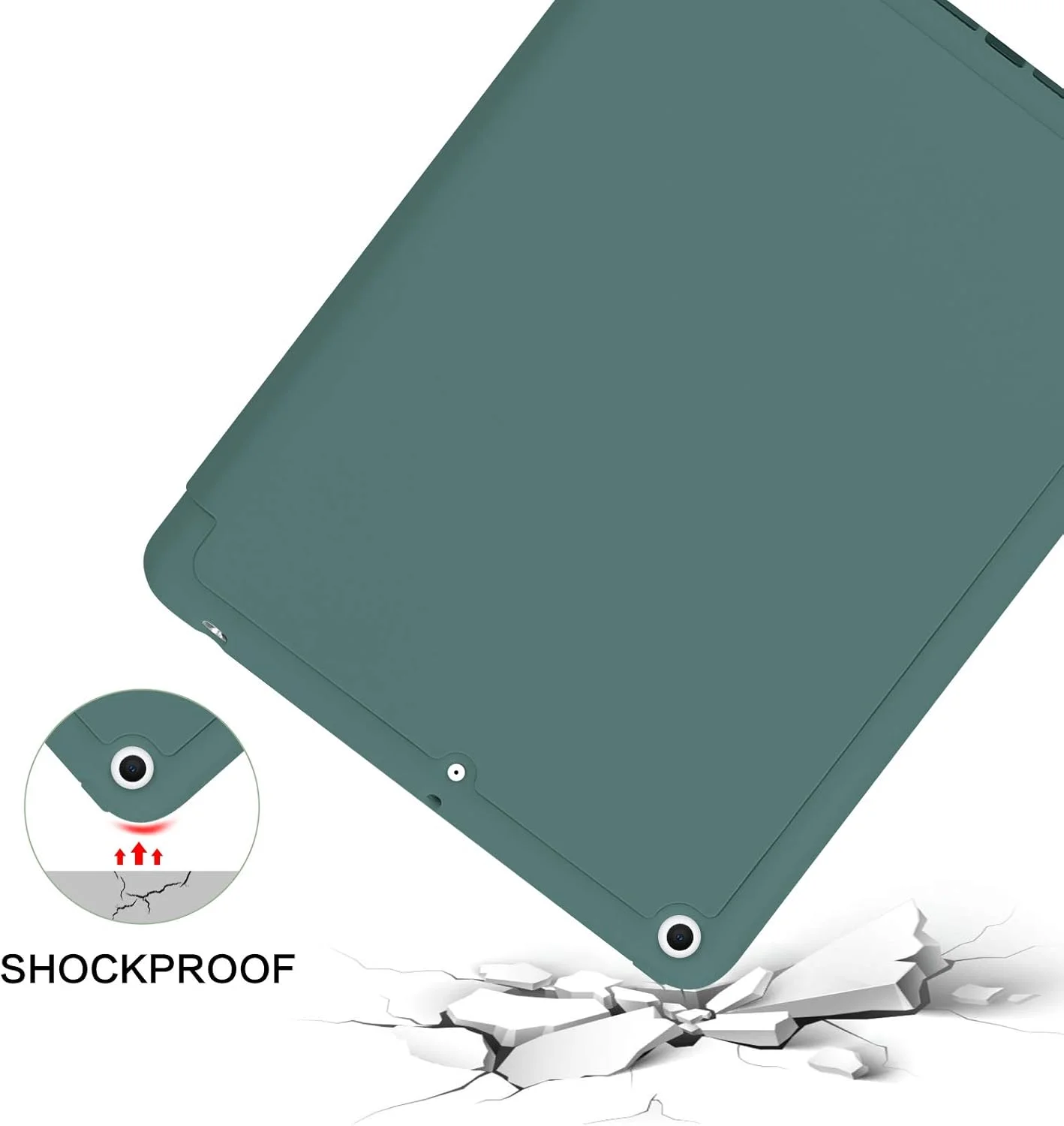 کیف آیپد نسل ششم BENTOBEN، کیف آیپد نسل پنجم با نگهدارنده مداد، کیف محافظ تبلت تاشو و هوشمند با قابلیت بیدار/خواب خودکار برای اپل آیپد 9.7 اینچی 2018/2017، سبز نیمه شب کیف آیپد نسل ششم BENTOBEN، کیف آیپد نسل پنجم با نگهدارنده مداد، کیف محافظ تبلت تاشو و هوشمند با قابلیت بیدار/خواب خودکار برای اپل آیپد 9.7 اینچی 2018/2017، سبز نیمه شب