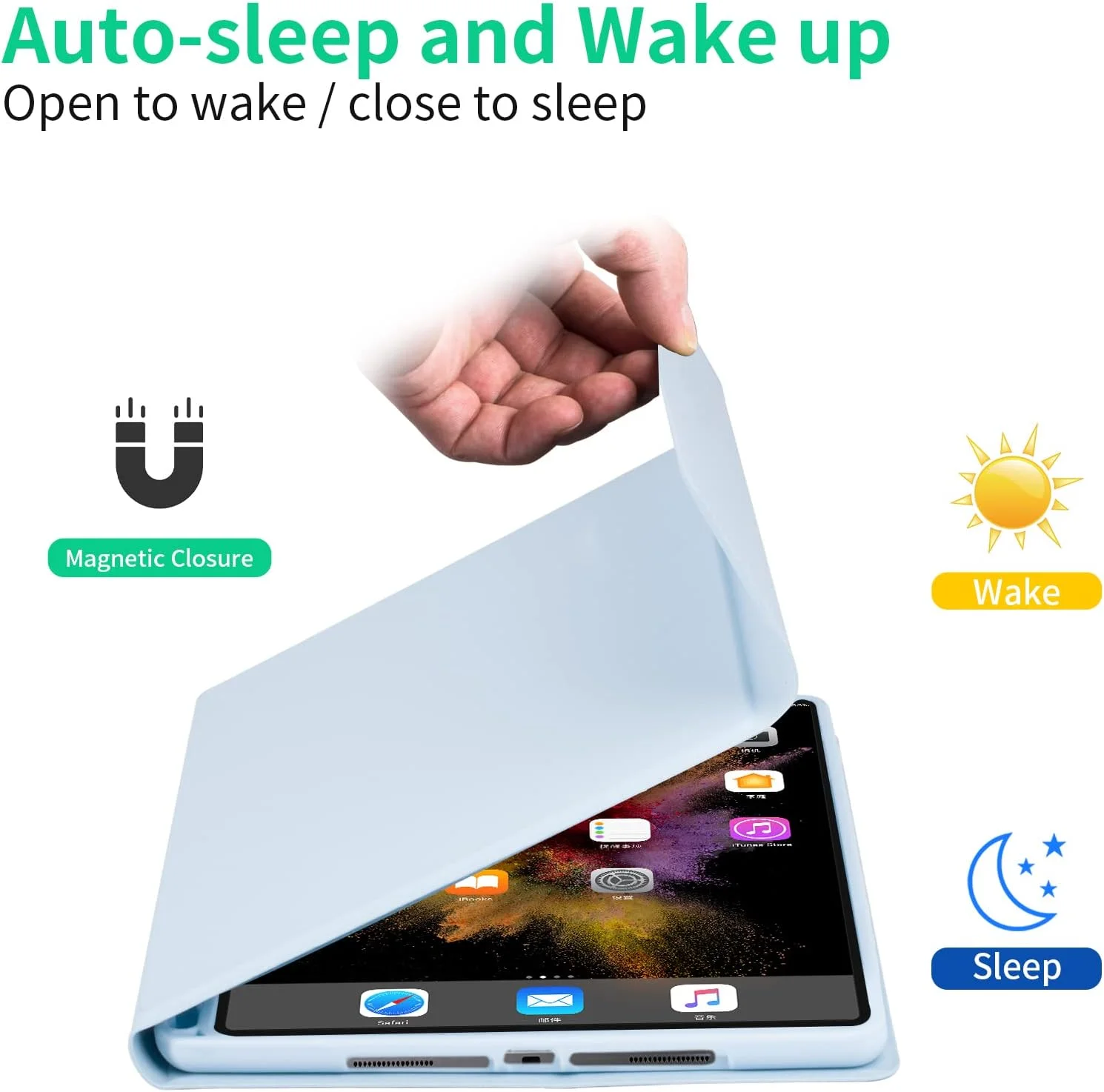 کیبورد EURCRBU آیپد با کیبورد بلوتوث عربی انگلیسی و ماوس بی سیم برای آیپد نسل 9/8/7، آیپد 10.2 اینچی، آیپد پرو 10.5 اینچی/آیپد ایر نسل 3 10.5، کاور کیبورد آیپد (آبی روشن) کیبورد EURCRBU آیپد با کیبورد بلوتوث عربی انگلیسی و ماوس بی سیم برای آیپد نسل 9/8/7، آیپد 10.2 اینچی، آیپد پرو 10.5 اینچی/آیپد ایر نسل 3 10.5، کاور کیبورد آیپد (آبی روشن)