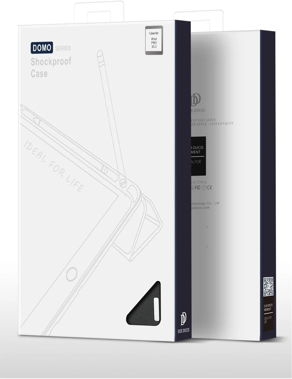 کاور محافظ سری DUX DUCIS [Domo] مناسب برای آیپد پرو 10.5 (2017) / آیپد ایر 3 (2019)، کاور چرمی PU سه تایی تاشو با قابلیت استند دوگانه، دارای جای قلم و قابلیت خواب/بیدار شدن خودکار - مشکی