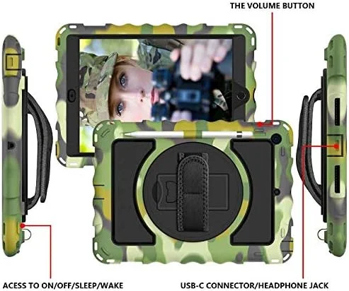 کاور تبلت ضد ضربه آیپد ShopAmaze، سیلیکونی محافظ سنگین با بند دستی و استند برای اپل آیپد 10.2 (سبز) کاور تبلت ضد ضربه آیپد ShopAmaze، سیلیکونی محافظ سنگین با بند دستی و استند برای اپل آیپد 10.2 (سبز)