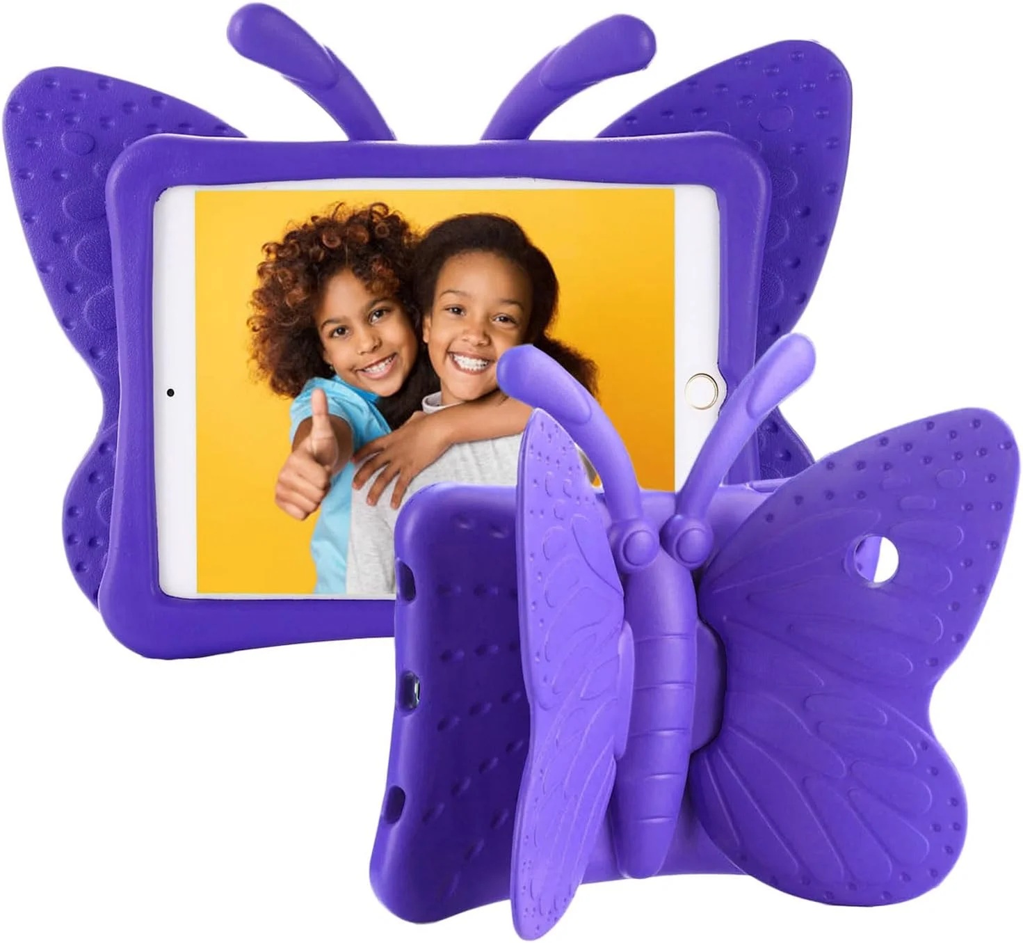 کیف آیپد نسل ششم AWH Tading برای کودکان، کیف آیپد 9.7 اینچی، پوشش محافظ تبلت فوم EVA سبک وزن مقاوم در برابر ضربه با پایه نگهدارنده برای اپل آیپد ایر/ایر 2 آیپد 9.7 2017/2018 - پروانه زیبا، بنفش کیف آیپد نسل ششم AWH Tading برای کودکان، کیف آیپد 9.7 اینچی، پوشش محافظ تبلت فوم EVA سبک وزن مقاوم در برابر ضربه با پایه نگهدارنده برای اپل آیپد ایر/ایر 2 آیپد 9.7 2017/2018 - پروانه زیبا، بنفش