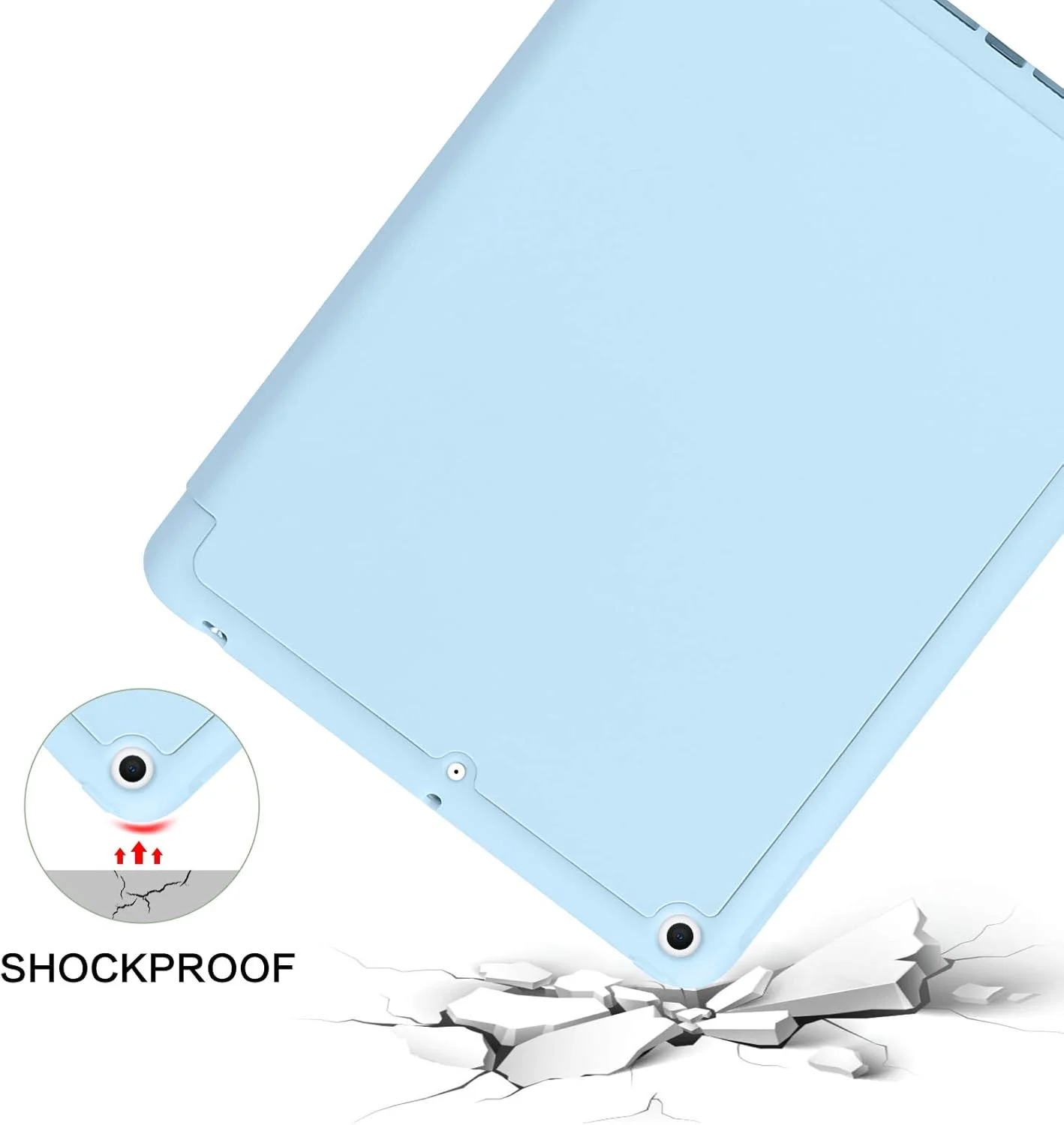 کیف آیپد نسل ششم BENTOBEN، کیف آیپد نسل پنجم با نگهدارنده مداد، کیف محافظ تبلت تاشو با قابلیت بیدار/خواب خودکار هوشمند، مناسب برای اپل آیپد 9.7 اینچی 2018/2017، آبی آسمانی کیف آیپد نسل ششم BENTOBEN، کیف آیپد نسل پنجم با نگهدارنده مداد، کیف محافظ تبلت تاشو با قابلیت بیدار/خواب خودکار هوشمند، مناسب برای اپل آیپد 9.7 اینچی 2018/2017، آبی آسمانی