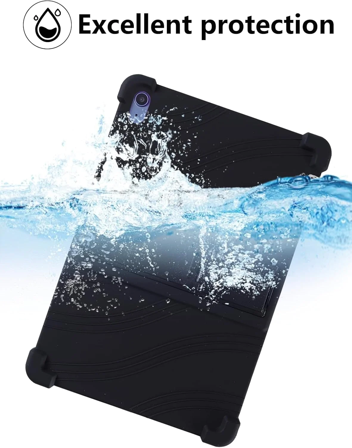 Protective Cover Case For Apple 2025 iPad A16 Tablet 11Inch Tablets –Shockproof Silicone Cover,Slim and Durable Case,WaterProof,Anti-Scratch,Black Protective Cover Case For Apple 2025 iPad A16 Tablet 11Inch Tablets –Shockproof Silicone Cover,Slim and Durable Case,WaterProof,Anti-Scratch,Black