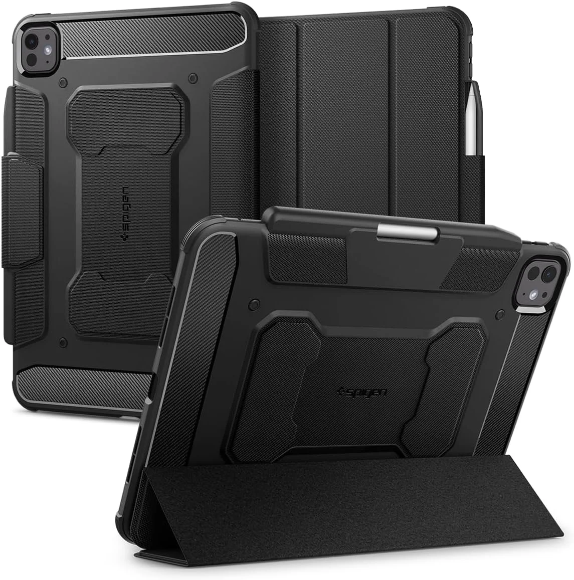 کاور محافظ آیپد پرو 11 اینچ Spigen Rugged Armor Pro (2024) M4 به همراه جای قلم - مشکی کاور محافظ آیپد پرو 11 اینچ Spigen Rugged Armor Pro (2024) M4 به همراه جای قلم - مشکی