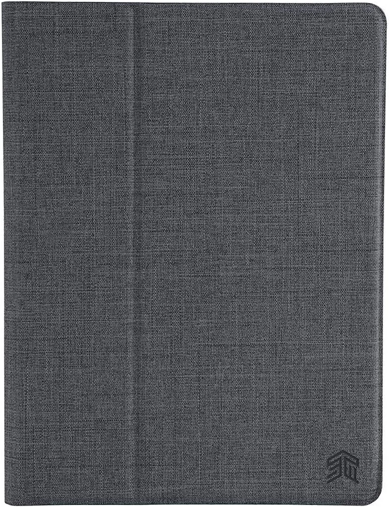 کیف اطلس STM برای Apple iPad Pro 12.9 نسل سوم (2018) - کیف تاشو سبک وزن، پارچه بافت دار شیک با نگهدارنده مداد، پشت شفاف، عملکرد خواب/بیدار زغالی کیف اطلس STM برای Apple iPad Pro 12.9 نسل سوم (2018) - کیف تاشو سبک وزن، پارچه بافت دار شیک با نگهدارنده مداد، پشت شفاف، عملکرد خواب/بیدار زغالی