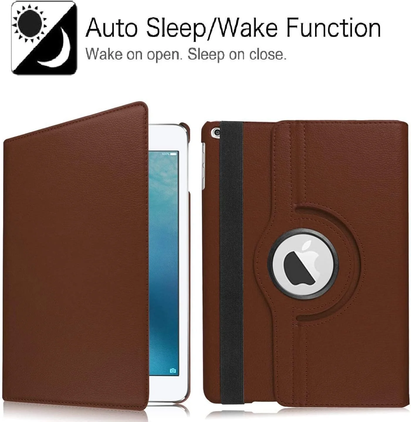 کاور چرمی آیپد AWH مناسب برای آیپد 9.7 اینچی 2017 - آیپد ایر 2 - کاور هوشمند با قابلیت چرخش 360 درجه و حالت خواب/بیدار خودکار برای آیپد ایر اپل یا تبلت آیپد 9.7 اینچی 2017 - قهوه ای کاور چرمی آیپد AWH مناسب برای آیپد 9.7 اینچی 2017 - آیپد ایر 2 - کاور هوشمند با قابلیت چرخش 360 درجه و حالت خواب/بیدار خودکار برای آیپد ایر اپل یا تبلت آیپد 9.7 اینچی 2017 - قهوه ای