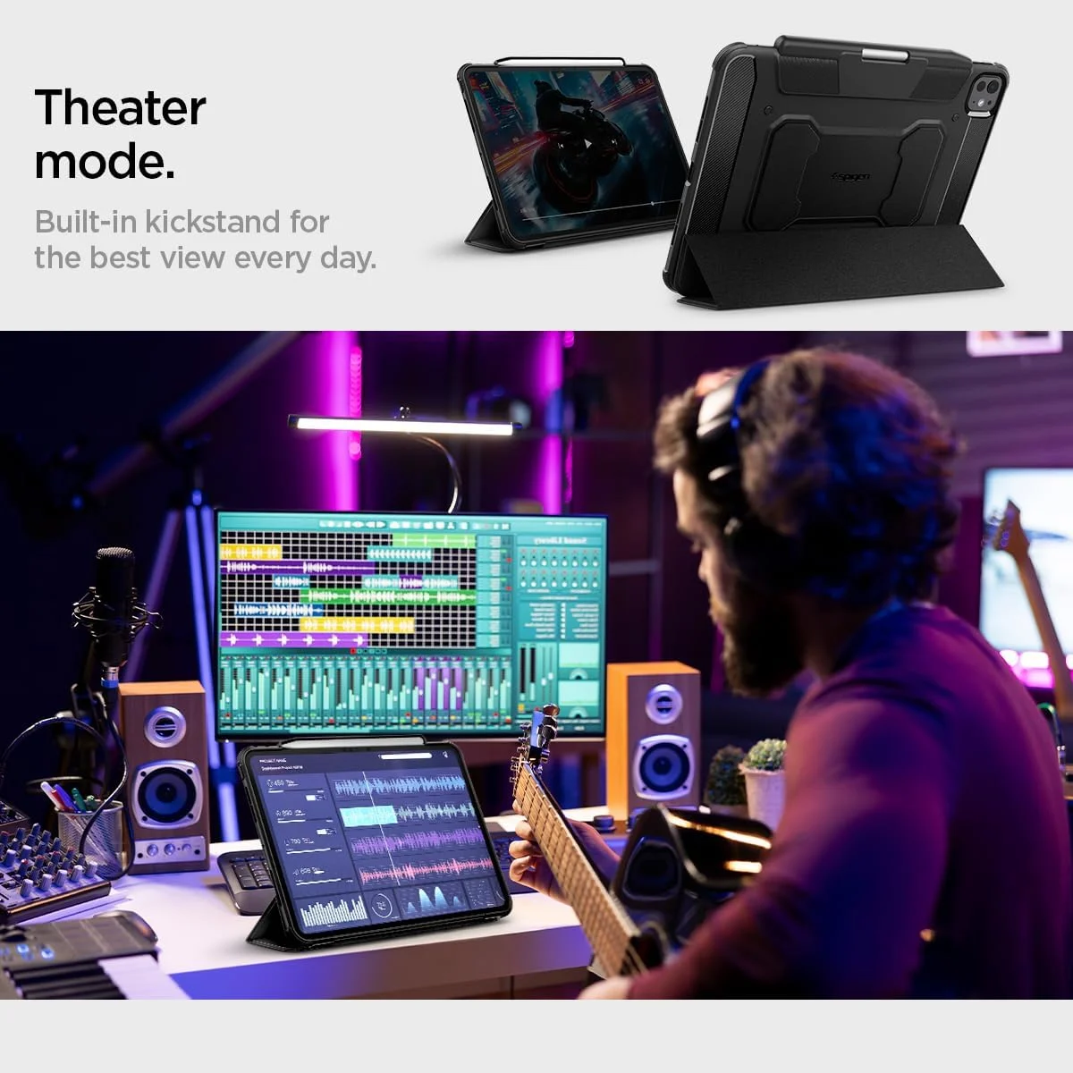 کاور محافظ آیپد پرو 11 اینچ Spigen Rugged Armor Pro (2024) M4 به همراه جای قلم - مشکی کاور محافظ آیپد پرو 11 اینچ Spigen Rugged Armor Pro (2024) M4 به همراه جای قلم - مشکی