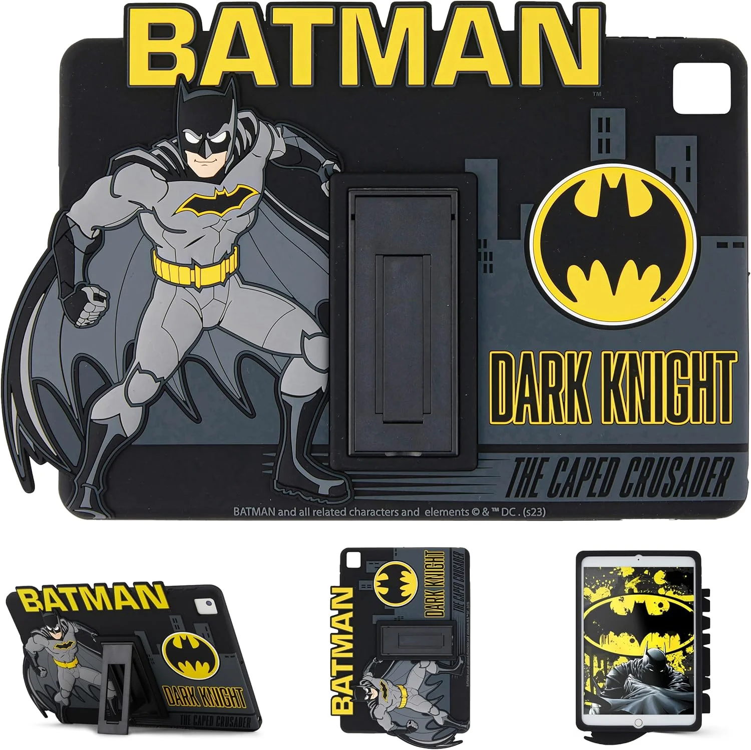 قاب بتمن برای آیپد کودکان، قاب آیپد نسل نهم، قاب آیپد نسل هشتم، قاب آیپد نسل هفتم برای کودکان، قاب آیپد 10.2 اینچی 2021/2020/2019، کاور تبلت با پایه، محافظ سیلیکونی ضد ضربه قاب بتمن برای آیپد کودکان، قاب آیپد نسل نهم، قاب آیپد نسل هشتم، قاب آیپد نسل هفتم برای کودکان، قاب آیپد 10.2 اینچی 2021/2020/2019، کاور تبلت با پایه، محافظ سیلیکونی ضد ضربه
