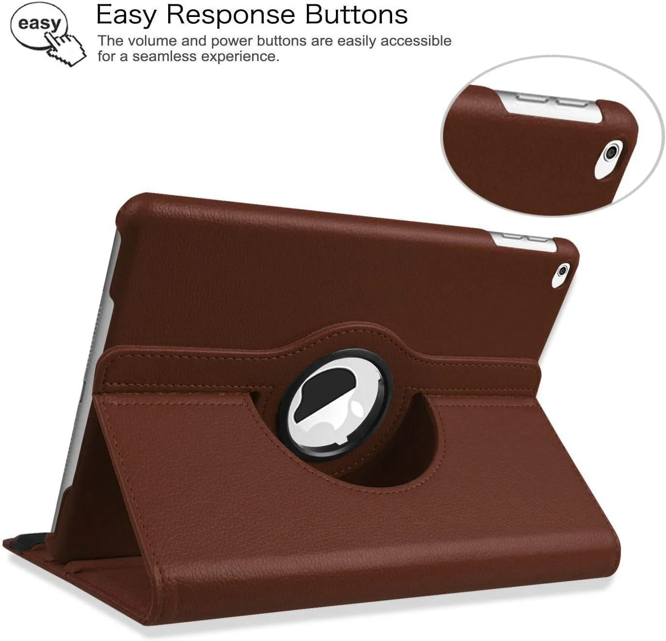 کاور چرمی آیپد AWH مناسب برای آیپد 9.7 اینچی 2017 - آیپد ایر 2 - کاور هوشمند با قابلیت چرخش 360 درجه و حالت خواب/بیدار خودکار برای آیپد ایر اپل یا تبلت آیپد 9.7 اینچی 2017 - قهوه ای کاور چرمی آیپد AWH مناسب برای آیپد 9.7 اینچی 2017 - آیپد ایر 2 - کاور هوشمند با قابلیت چرخش 360 درجه و حالت خواب/بیدار خودکار برای آیپد ایر اپل یا تبلت آیپد 9.7 اینچی 2017 - قهوه ای