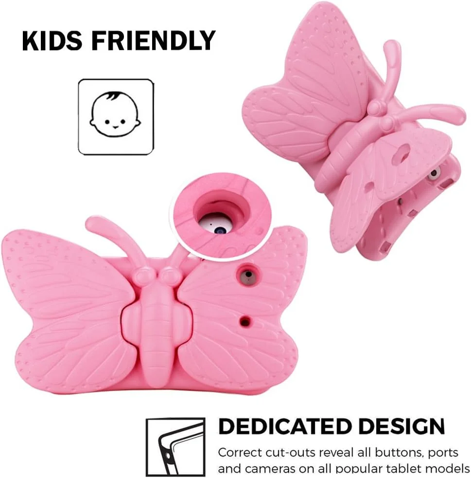 کاور آیپد مینی AWH مناسب کودکان، طراحی پروانه ای سبک و زیبا، ضد ضربه، ساخته شده از فوم نرم EVA، محافظ تبلت برای اپل آیپد مینی 1/2/3/4 - صورتی کاور آیپد مینی AWH مناسب کودکان، طراحی پروانه ای سبک و زیبا، ضد ضربه، ساخته شده از فوم نرم EVA، محافظ تبلت برای اپل آیپد مینی 1/2/3/4 - صورتی