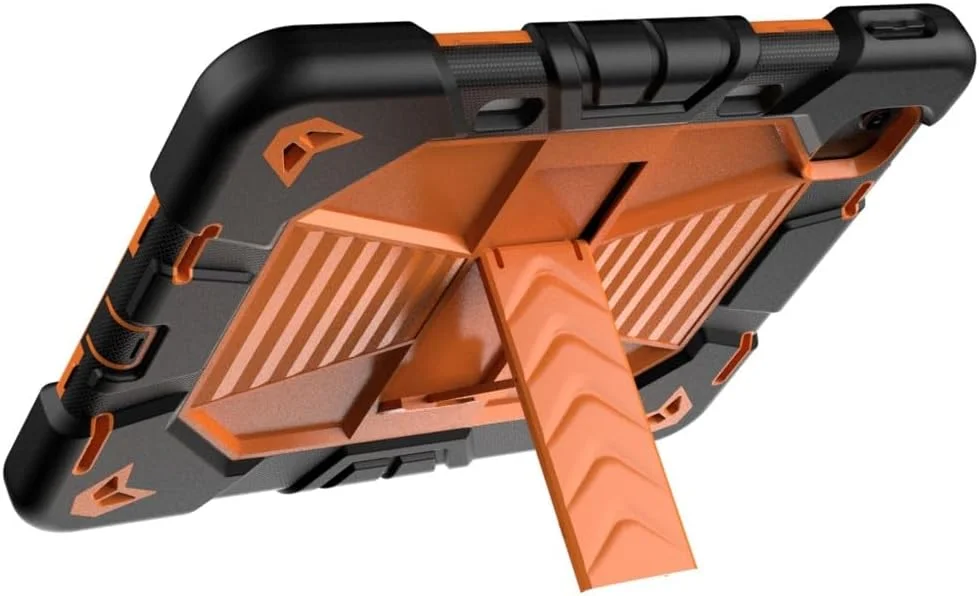 کاور محافظ تبلت یونیکیس مناسب برای آیپد ایر 11 اینچ 2024 M2 / ایر نسل 5 / 4 با استند، ساخته شده از PC + سیلیکون ضد ضربه به همراه جای قلم استایلوس - مشکی + نارنجی کاور محافظ تبلت یونیکیس مناسب برای آیپد ایر 11 اینچ 2024 M2 / ایر نسل 5 / 4 با استند، ساخته شده از PC + سیلیکون ضد ضربه به همراه جای قلم استایلوس - مشکی + نارنجی