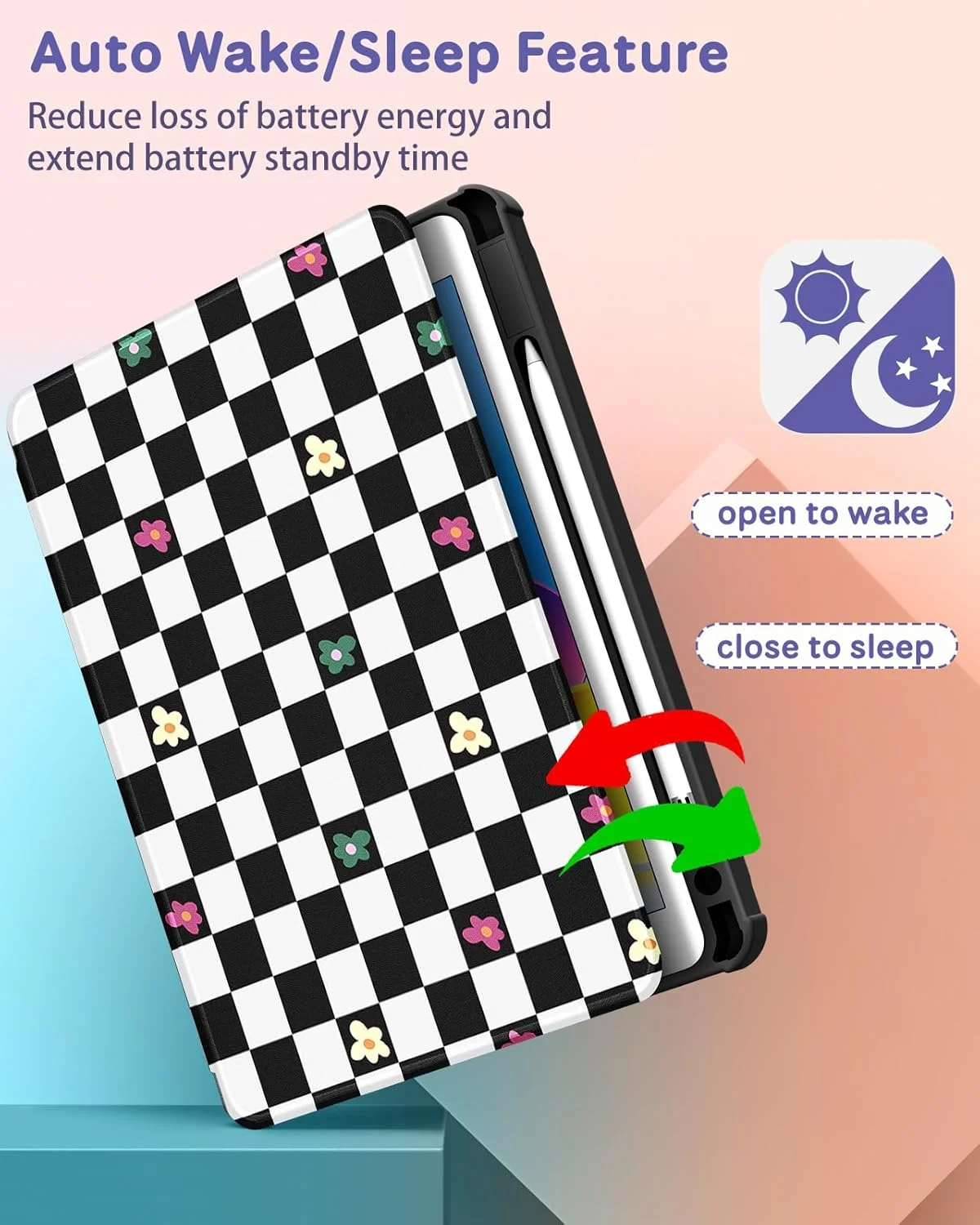 کاور آیپد A16 مدل Uppuppy - کاور آیپد نسل 10 اینچی 10.9 اینچی، مناسب دختران و بانوان، طرح شطرنجی زیبا و منحصر به فرد، دارای استند چرخشی، کاور تبلت Folio برای اپل 10/11 2025 کاور آیپد A16 مدل Uppuppy - کاور آیپد نسل 10 اینچی 10.9 اینچی، مناسب دختران و بانوان، طرح شطرنجی زیبا و منحصر به فرد، دارای استند چرخشی، کاور تبلت Folio برای اپل 10/11 2025