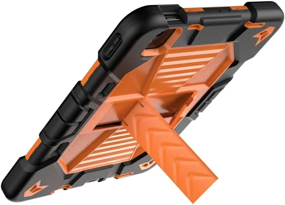 کاور محافظ تبلت یونیکیس مناسب برای آیپد ایر 11 اینچ 2024 M2 / ایر نسل 5 / 4 با استند، ساخته شده از PC + سیلیکون ضد ضربه به همراه جای قلم استایلوس - مشکی + نارنجی کاور محافظ تبلت یونیکیس مناسب برای آیپد ایر 11 اینچ 2024 M2 / ایر نسل 5 / 4 با استند، ساخته شده از PC + سیلیکون ضد ضربه به همراه جای قلم استایلوس - مشکی + نارنجی