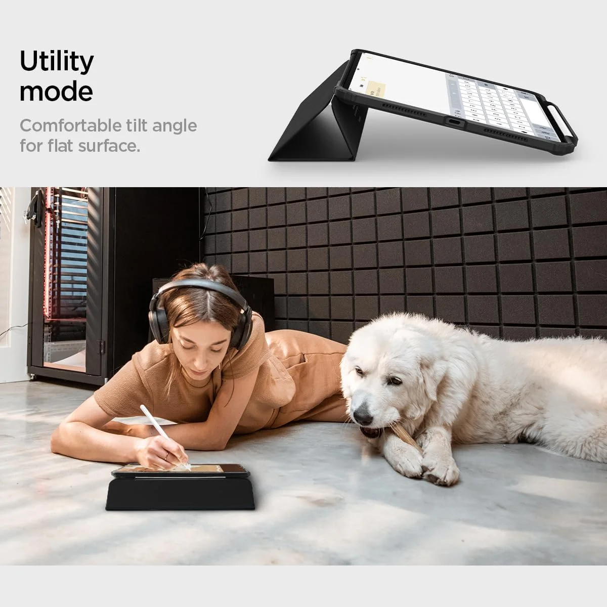 کاور محافظ آیپد پرو ۱۱ اینچ Spigen Ultra Hybrid Pro (2024) M4 با پشت شفاف و جای قلم - مشکی کاور محافظ آیپد پرو ۱۱ اینچ Spigen Ultra Hybrid Pro (2024) M4 با پشت شفاف و جای قلم - مشکی