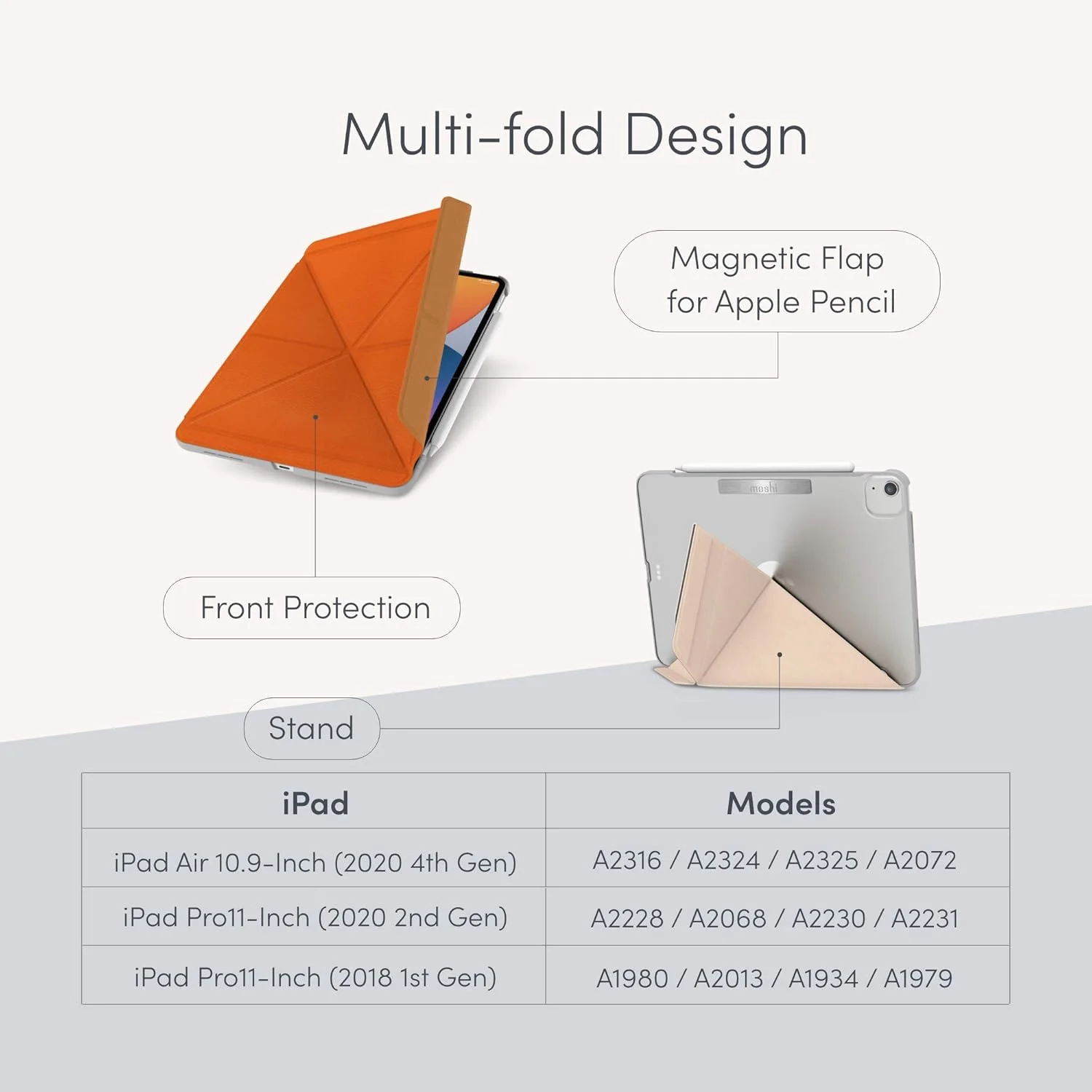 کاور اوریگامی Moshi VersaCover مناسب آیپد پرو 11 (20212018) و آیپد ایر 4 10.9 (2020) (مشکی ذغالی) کاور اوریگامی Moshi VersaCover مناسب آیپد پرو 11 (20212018) و آیپد ایر 4 10.9 (2020) (مشکی ذغالی)
